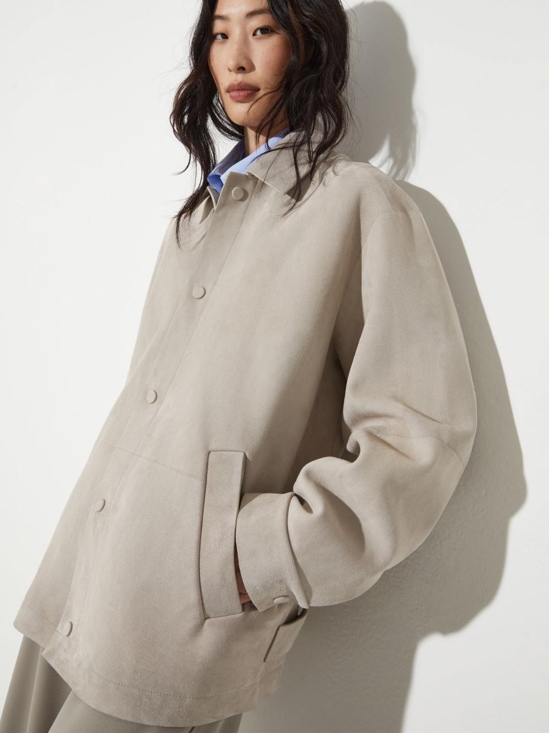 Giacca camicia in suede | Max&Co Giacca camicia in suede | Max&Co