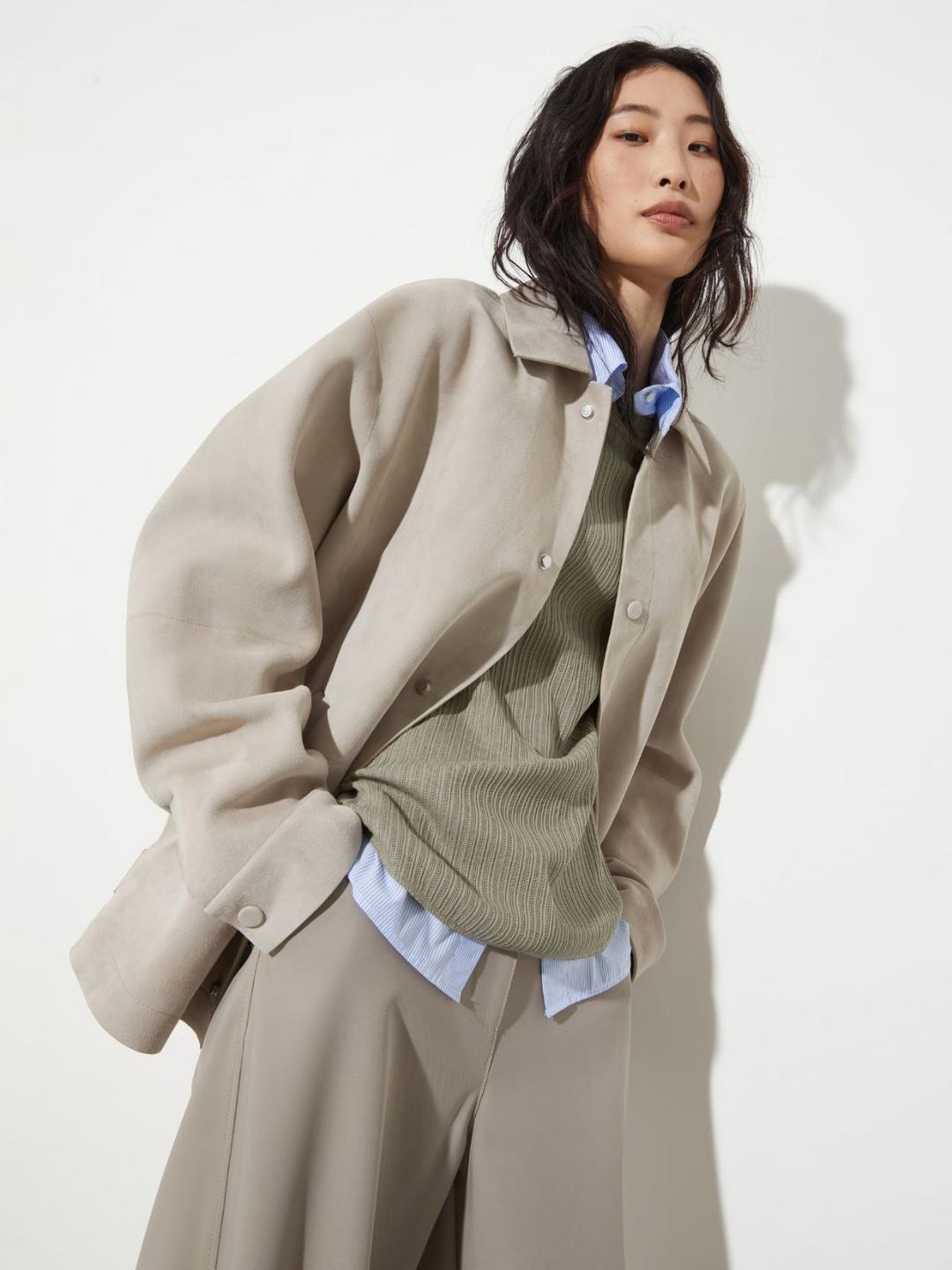 Giacca camicia in suede | Max&Co Giacca camicia in suede | Max&Co