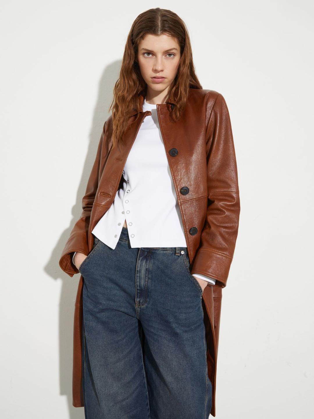 Cappotto in pelle lucida | Max&Co Cappotto in pelle lucida | Max&Co