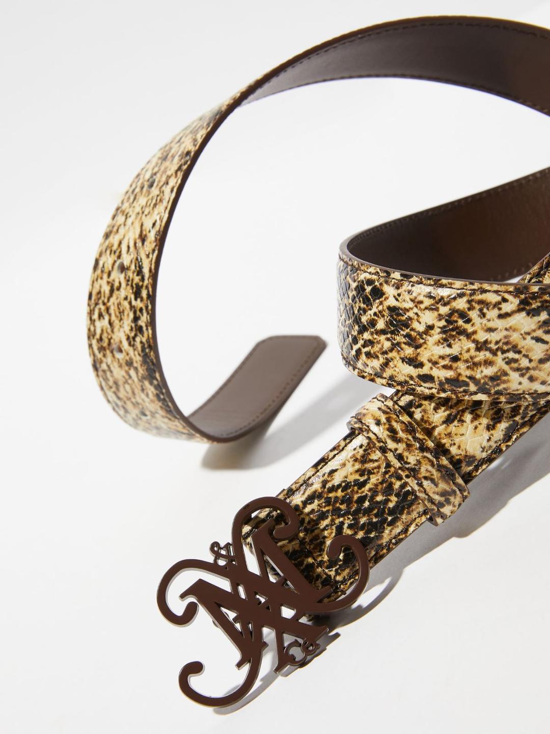 Cintura stemma in pelle animalier | Max&Co Cintura stemma in pelle animalier - vista alternativa - 22 | Max&Co