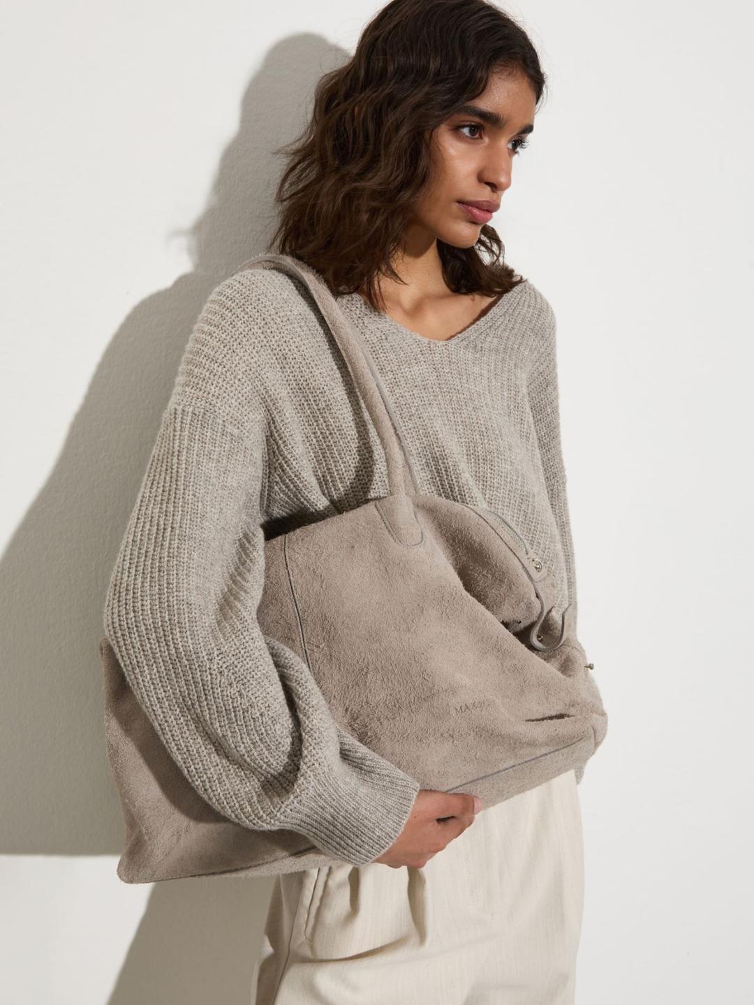 Tote bag in pelle scamosciata | Max&Co Tote bag in pelle scamosciata | Max&Co