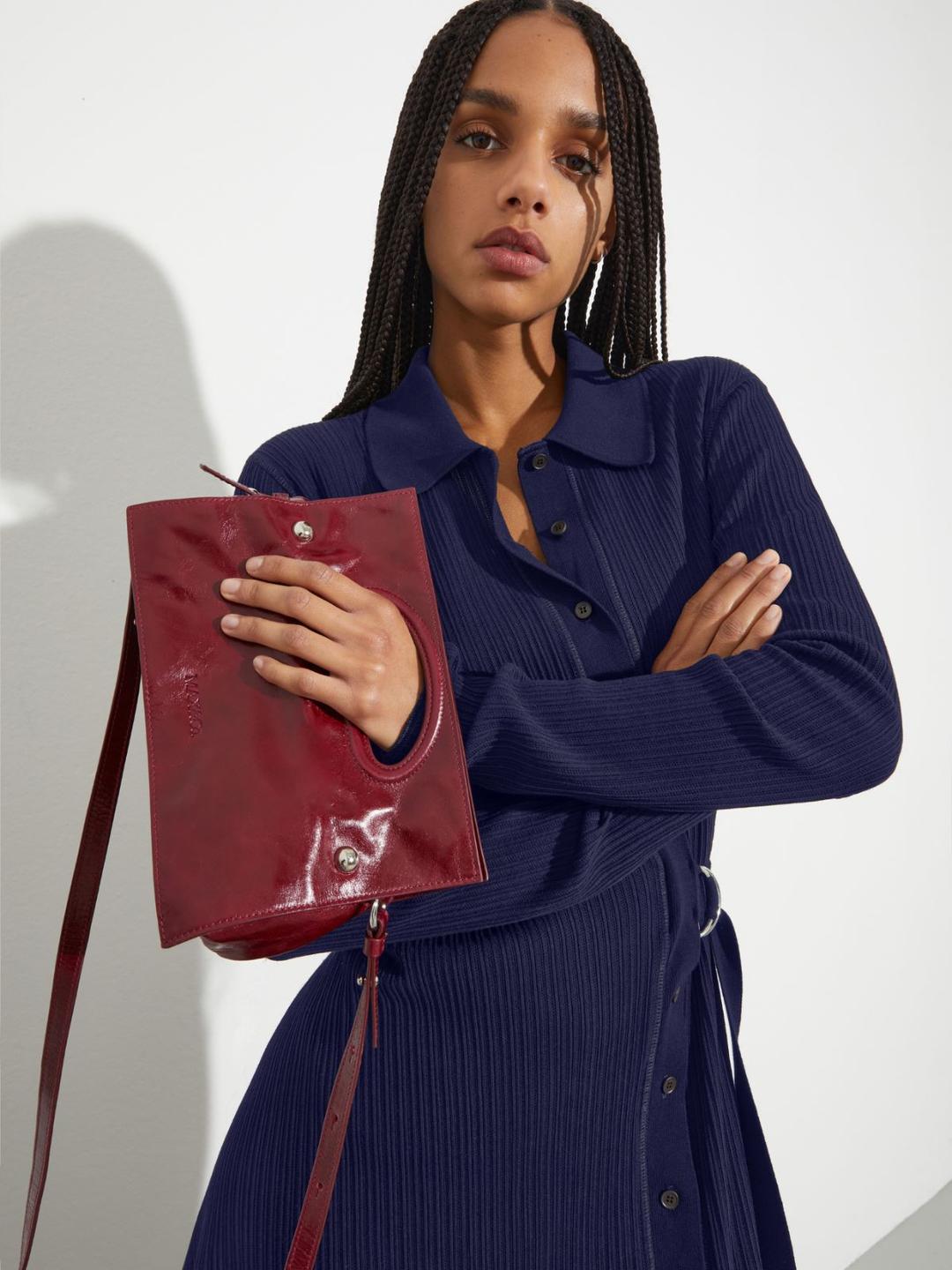 Bookbag in pelle glossy | Max&Co Bookbag in pelle glossy | Max&Co