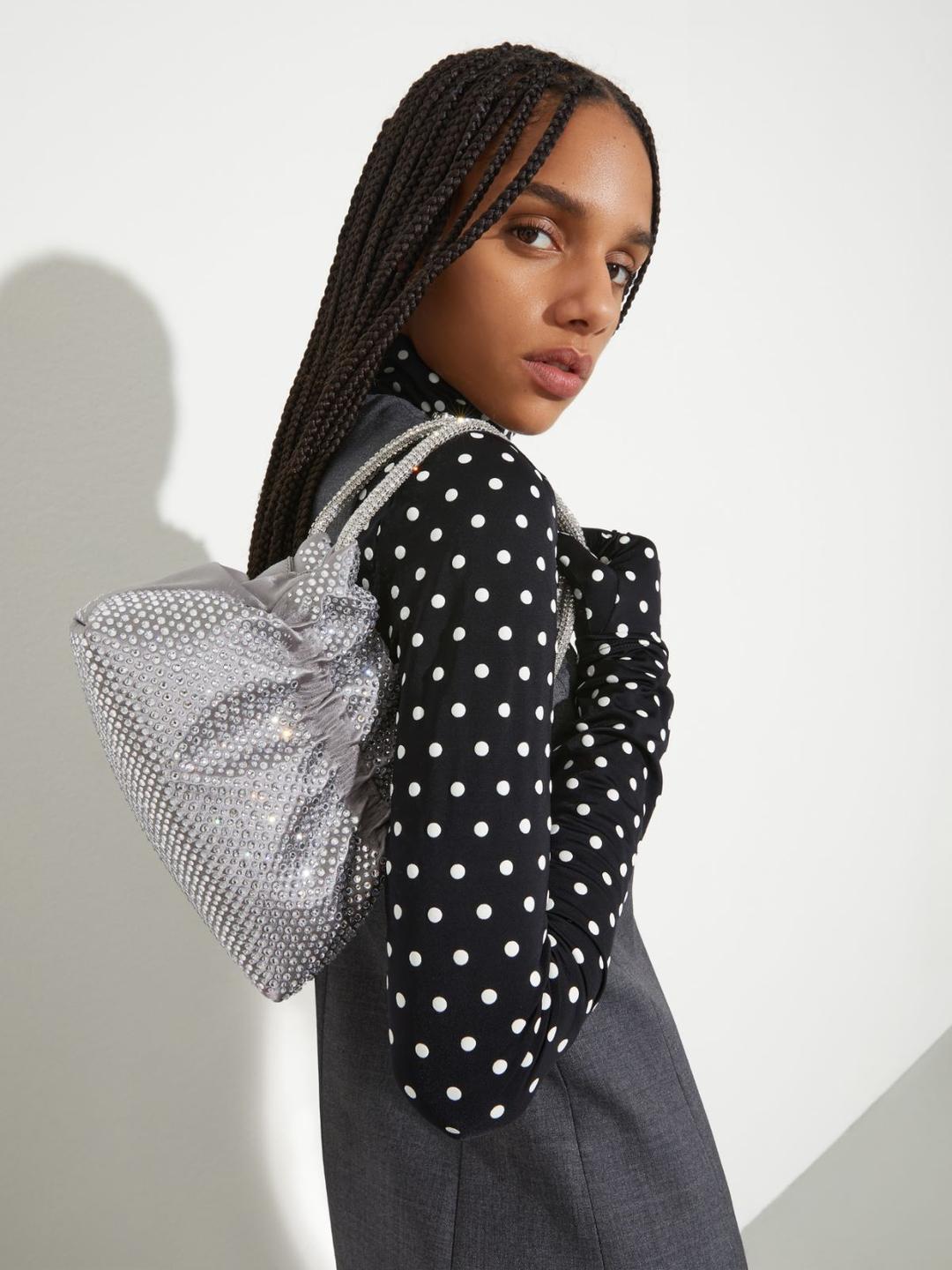 Party bag in raso con strass | Max&Co Party bag in raso con strass | Max&Co