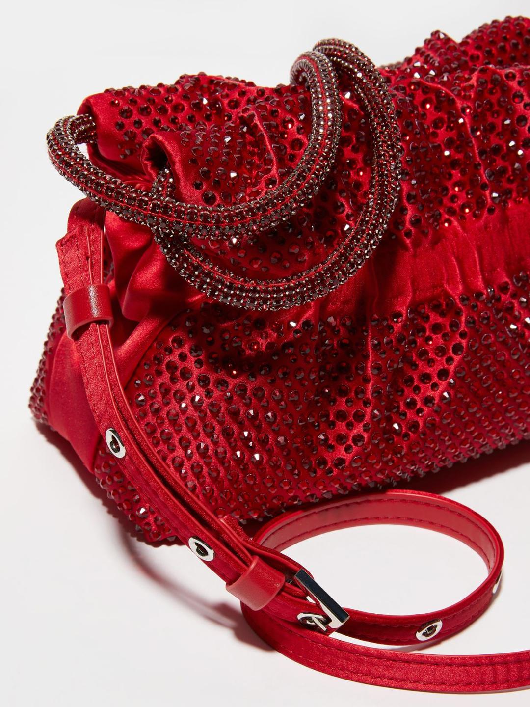 Party bag in raso con strass | Max&Co Party bag in raso con strass | Max&Co