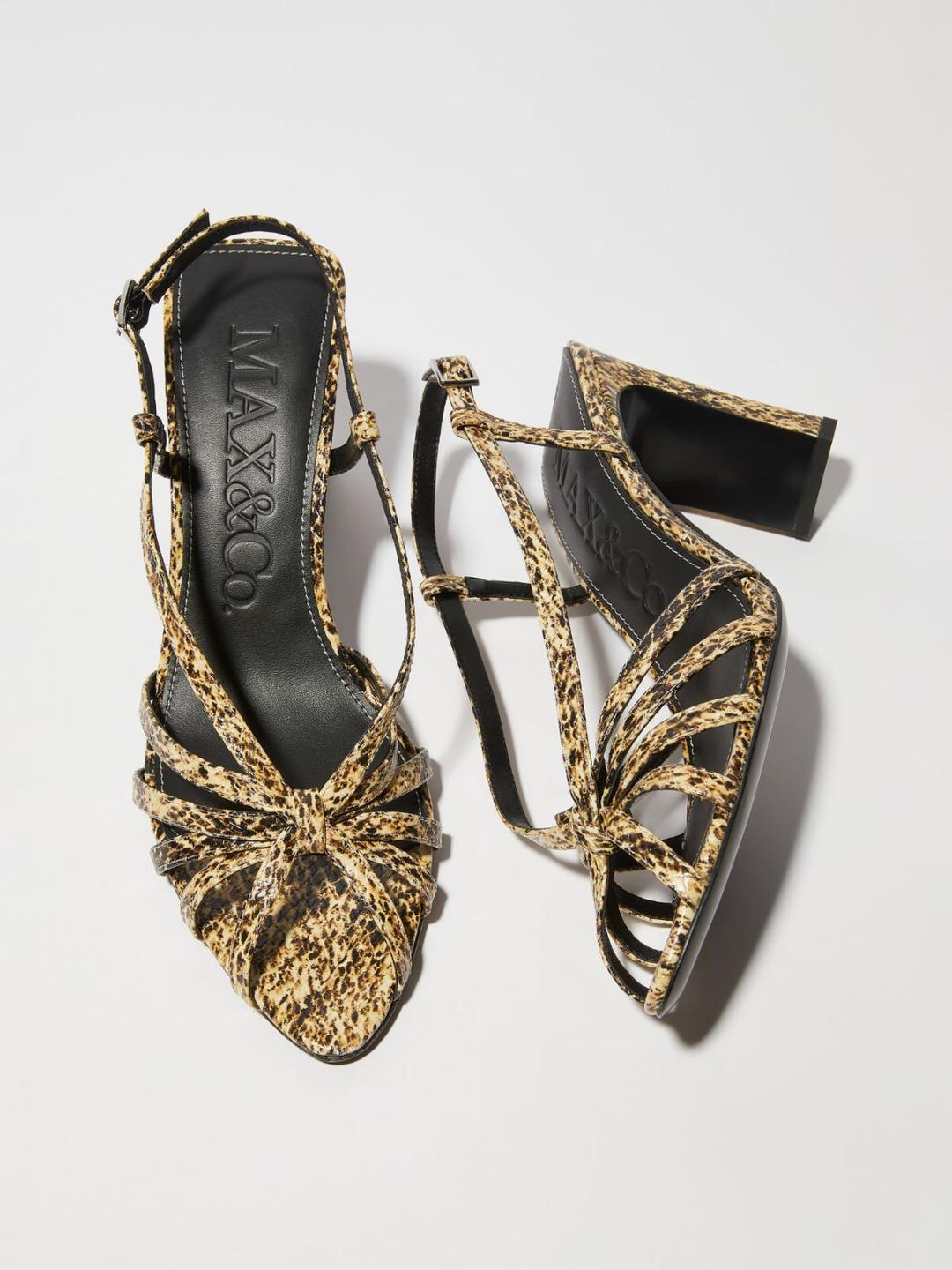 Sandali in pelle animalier | Max&Co Sandali in pelle animalier - vista alternativa - 3 | Max&Co