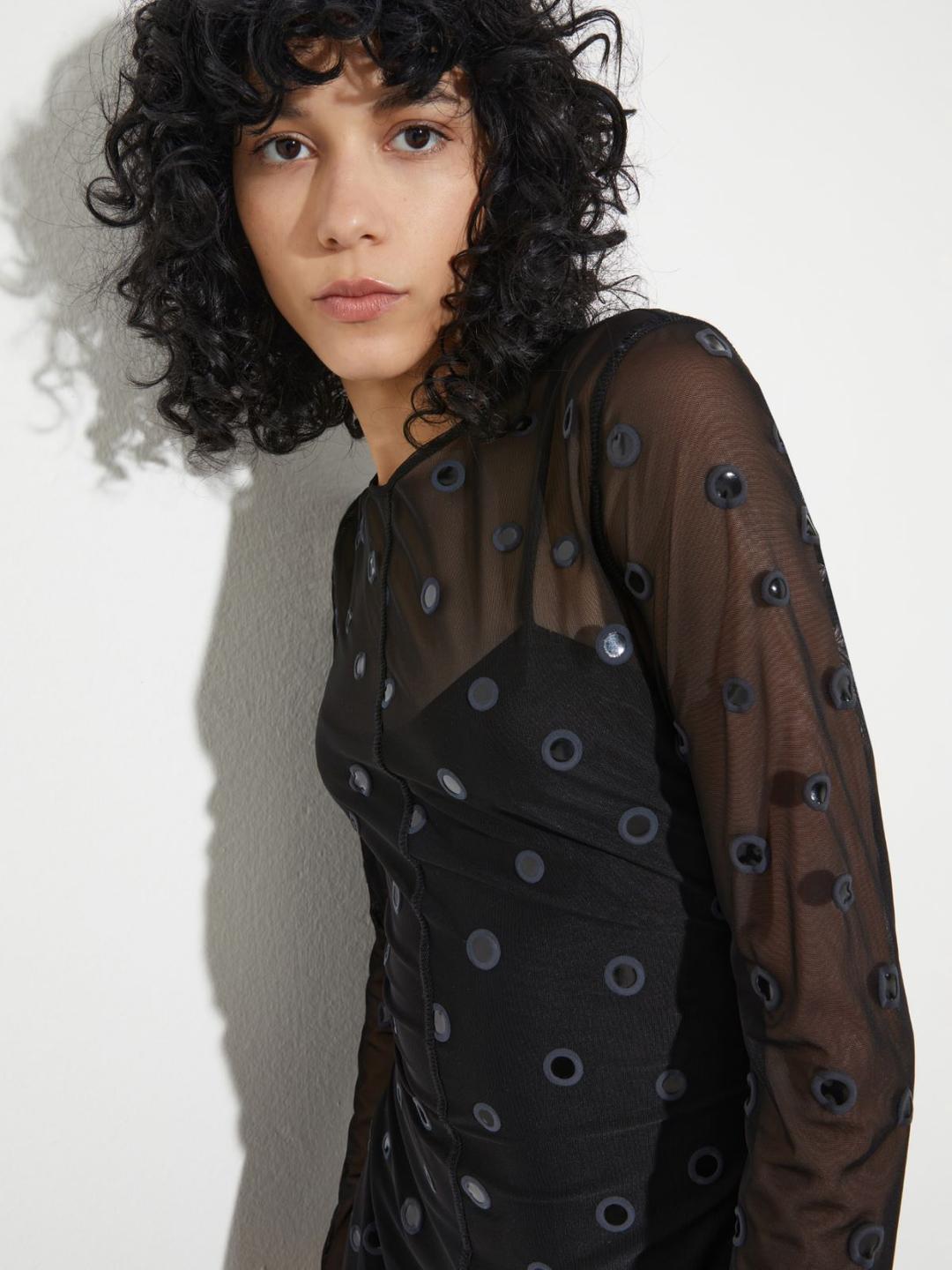 Abito in jersey tulle a pois 3D | Max&Co Abito in jersey tulle a pois 3D | Max&Co