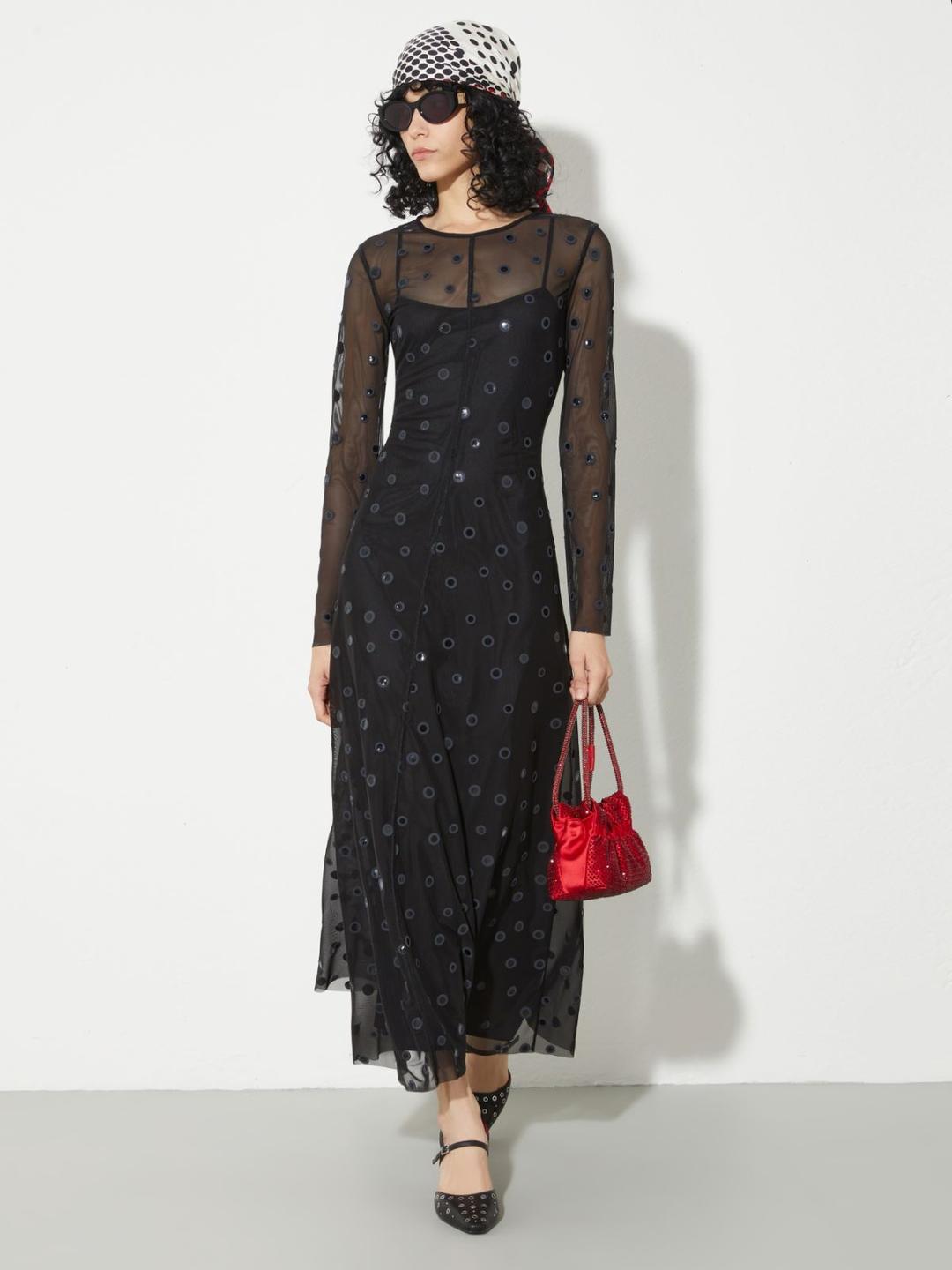 Abito in jersey tulle a pois 3D | Max&Co Abito in jersey tulle a pois 3D | Max&Co