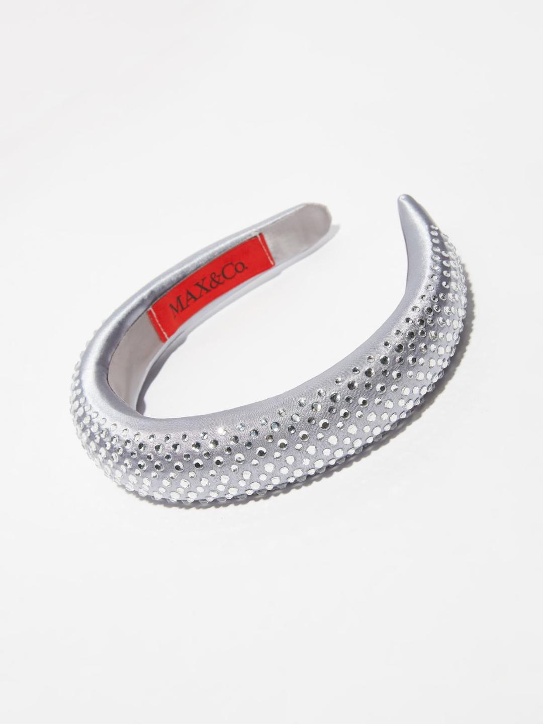 Cerchietto in raso con strass | Max&Co Cerchietto in raso con strass - vista alternativa - 0 | Max&Co