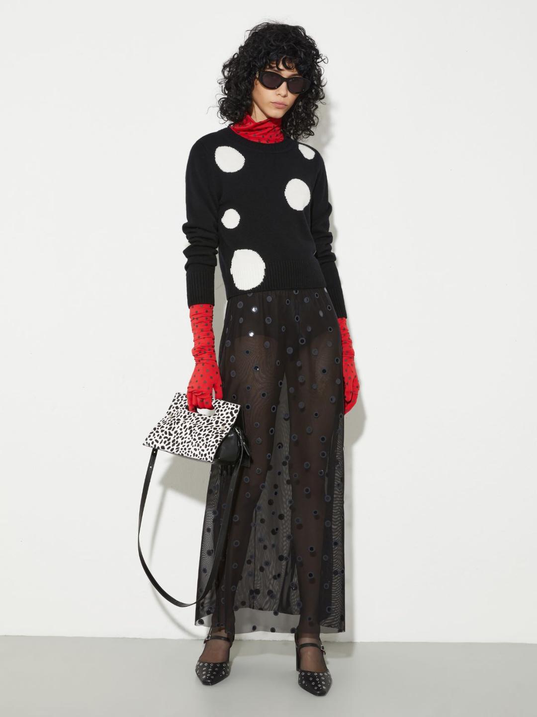 Gonna in jersey tulle a pois 3D | Max&Co Gonna in jersey tulle a pois 3D | Max&Co