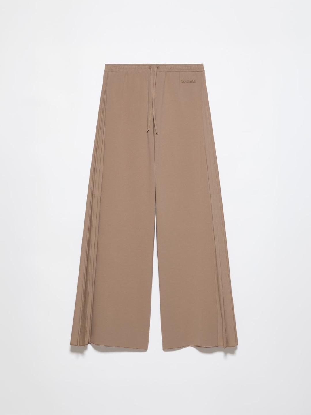 Joggers con inserti a plissé | Max&Co Joggers FANGO MAX&Co. con inserti a plissé soleil, vita elasticizzata e coulisse, realizzati in felpa leggera di cotone stretch organico. | Max&Co