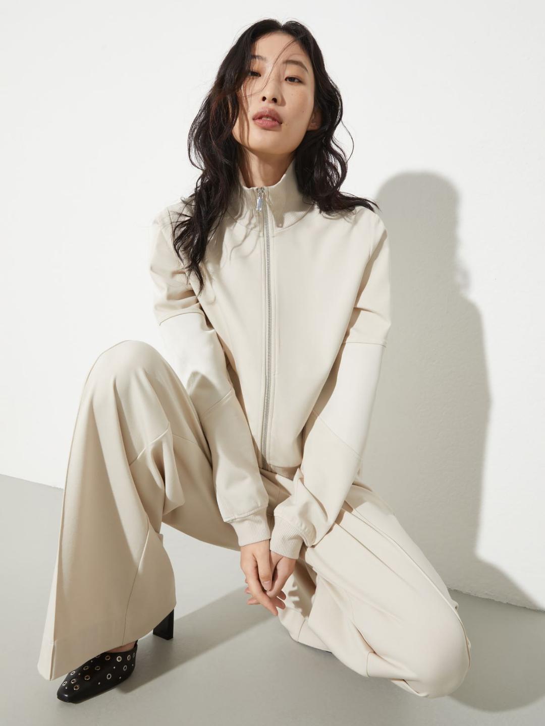 Giacca in jersey e duchesse | Max&Co Giacca in jersey e duchesse | Max&Co