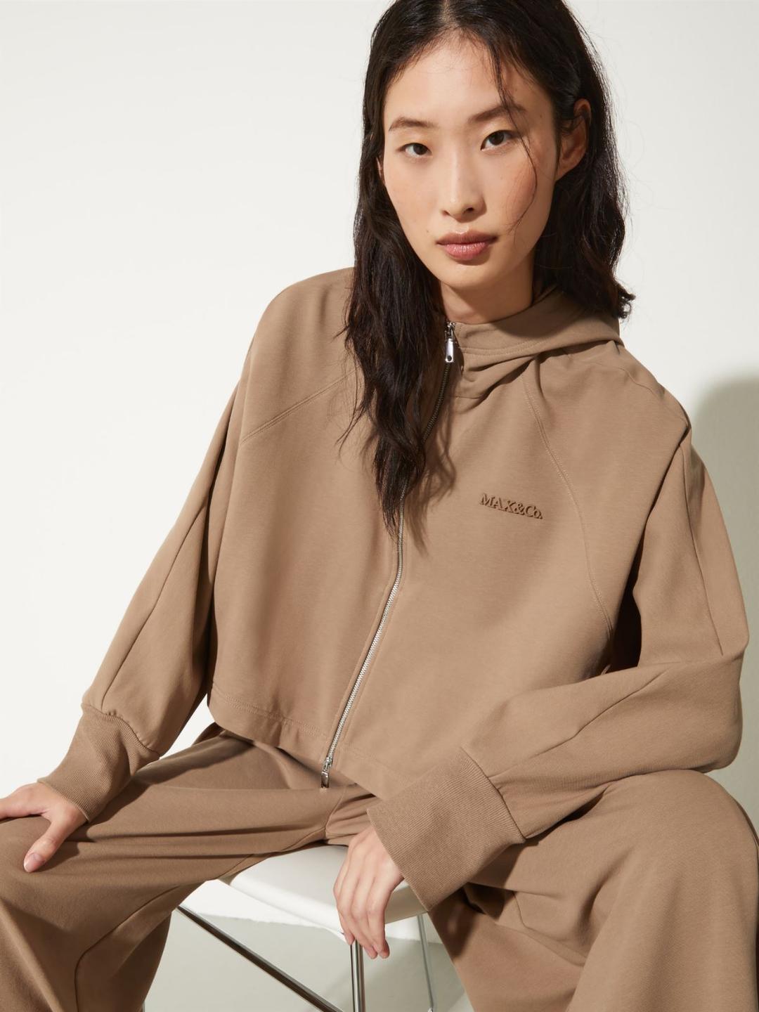 Felpa cropped oversize | Max&Co Felpa cropped oversize - vista alternativa - 1 | Max&Co