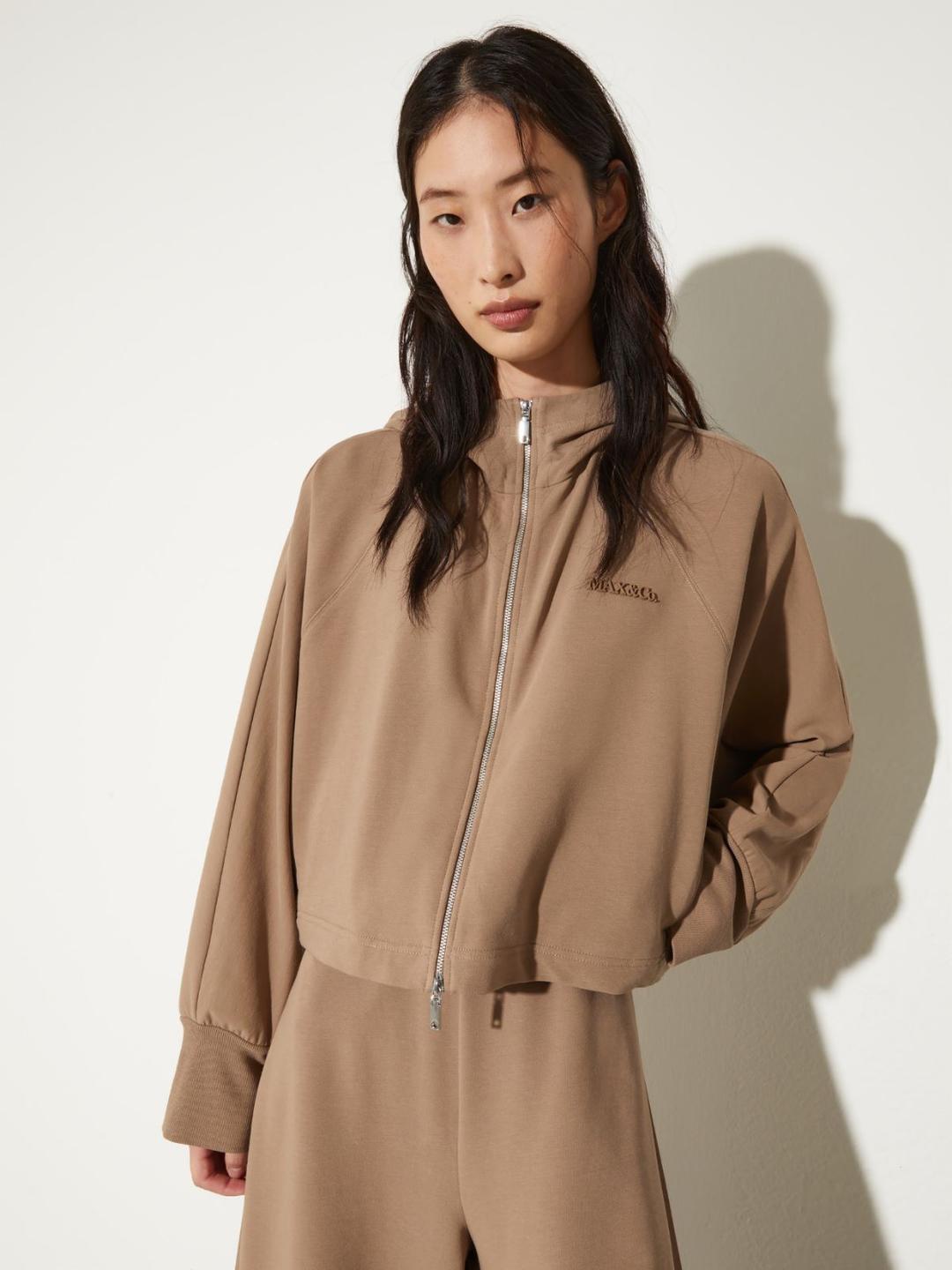 Felpa cropped oversize | Max&Co Felpa cropped oversize - vista alternativa - 1 | Max&Co