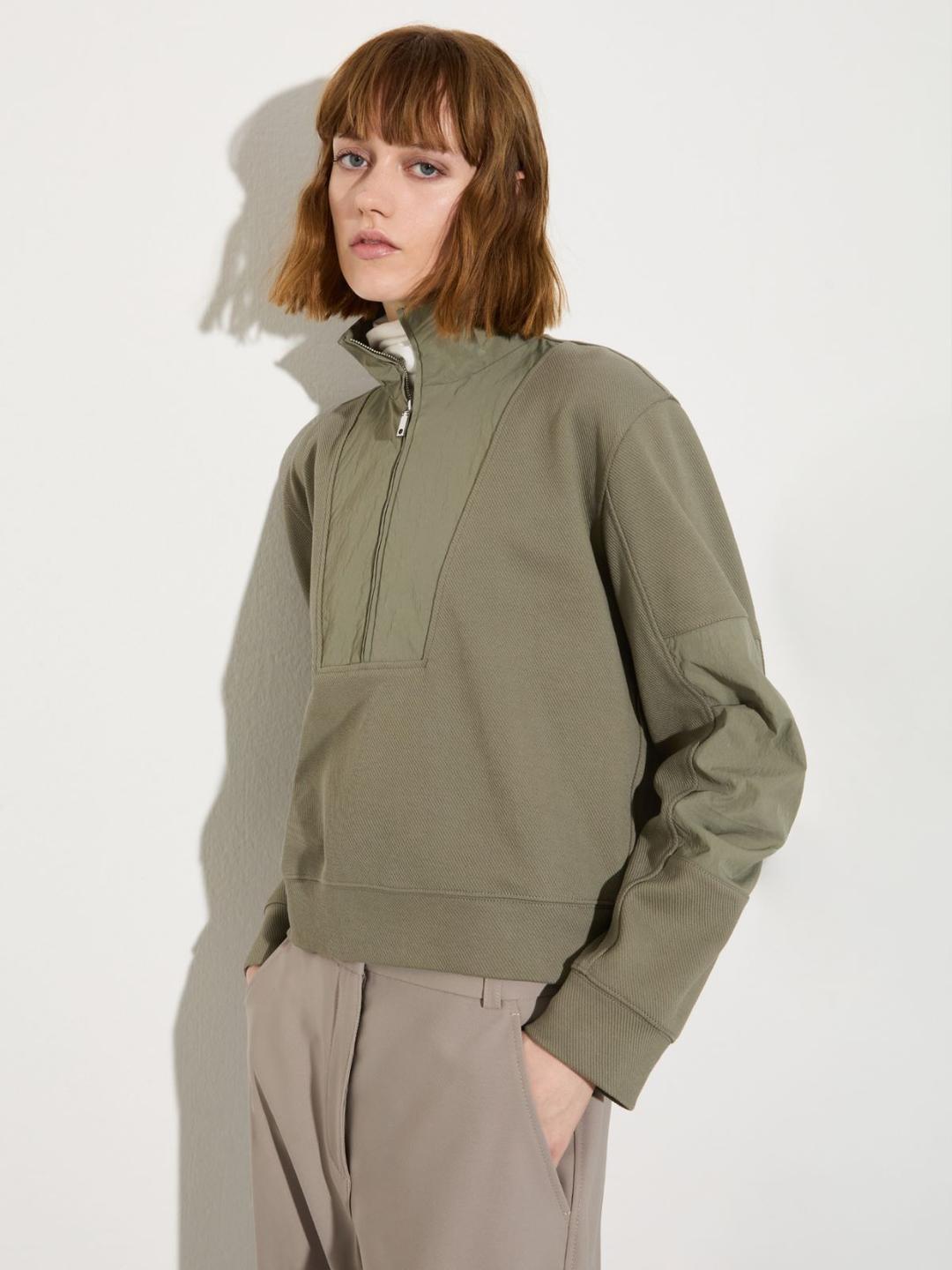 Felpa in jersey e nylon | Max&Co Felpa in jersey e nylon | Max&Co