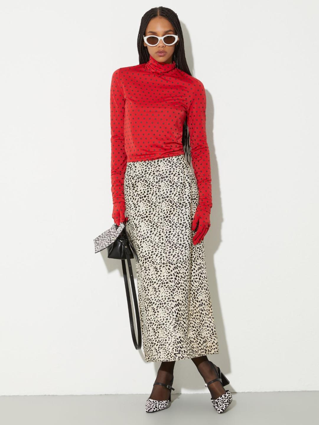 T-shirt a pois con maxi guanti | Max&Co T-shirt a pois con maxi guanti | Max&Co