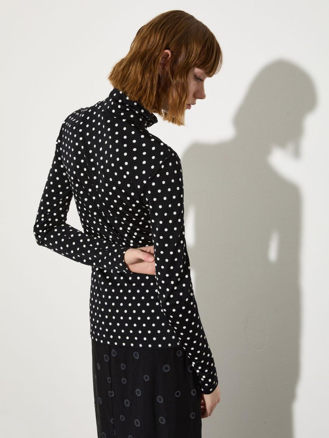 T-shirt a pois con maxi guanti | Max&Co T-shirt a pois con maxi guanti | Max&Co