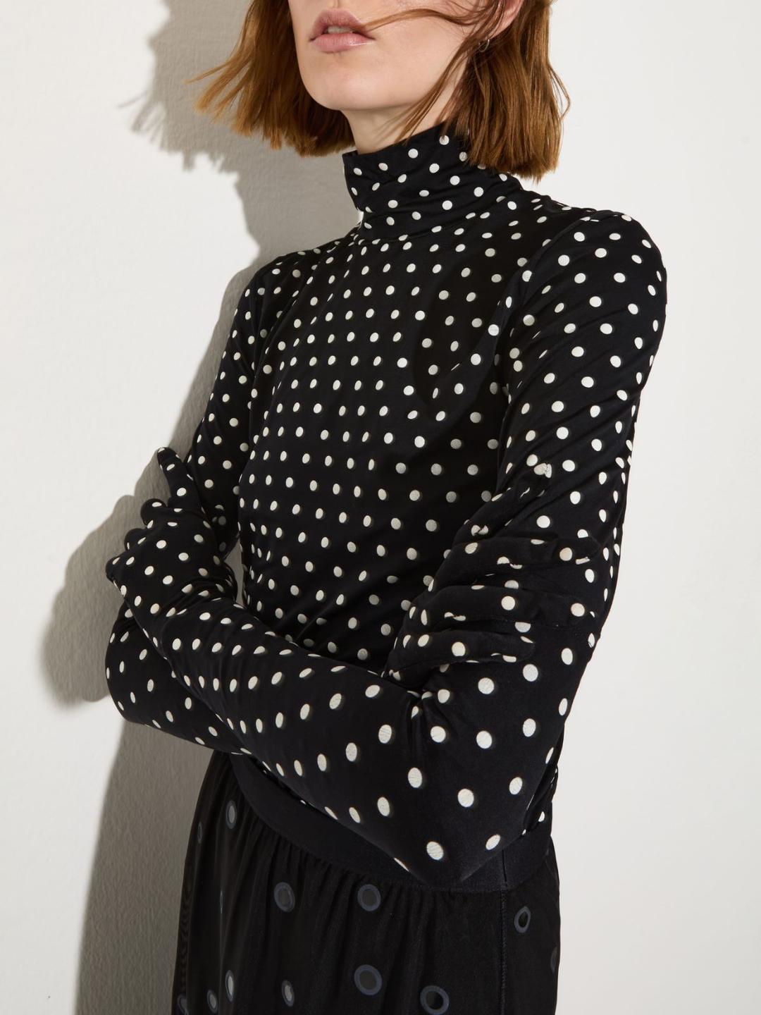 T-shirt a pois con maxi guanti | Max&Co T-shirt a pois con maxi guanti | Max&Co