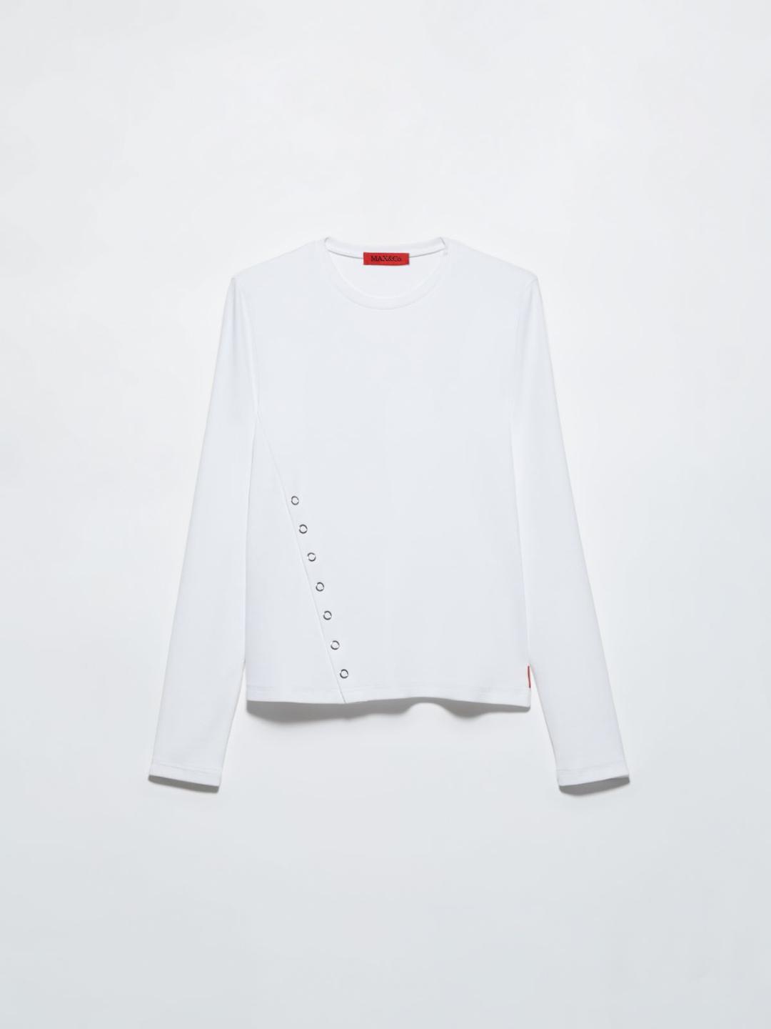 T-shirt a costine con spacco | Max&Co T-shirt a costine con spacco | Max&Co