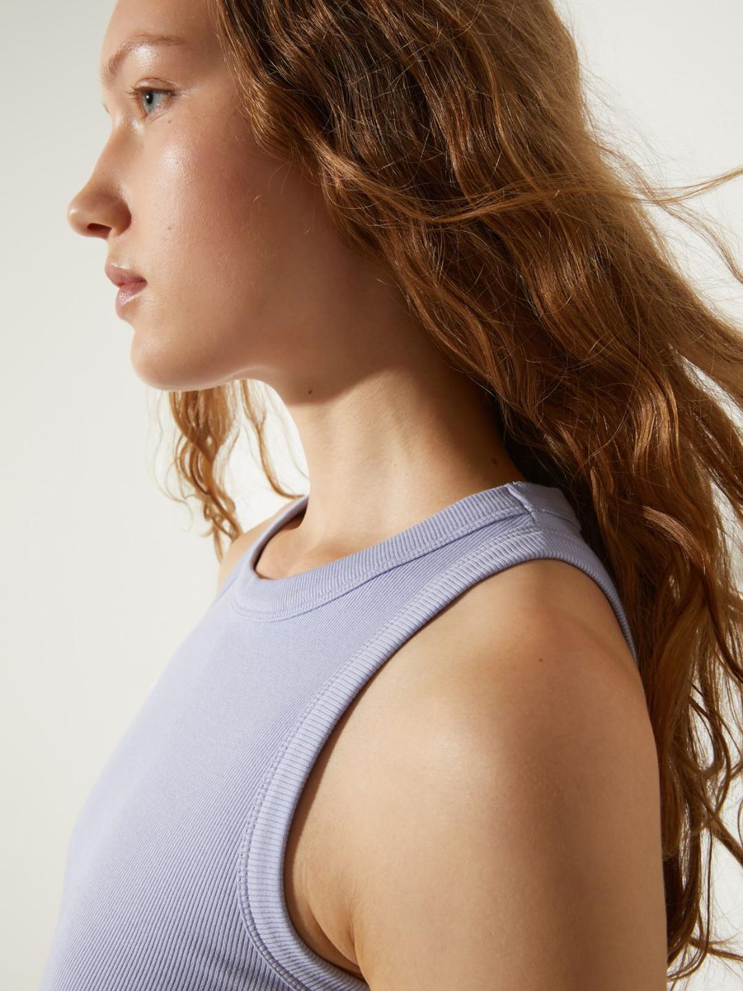 Canotta in cotone a costine | Max&Co Canotta in cotone a costine - vista alternativa - 37 | Max&Co