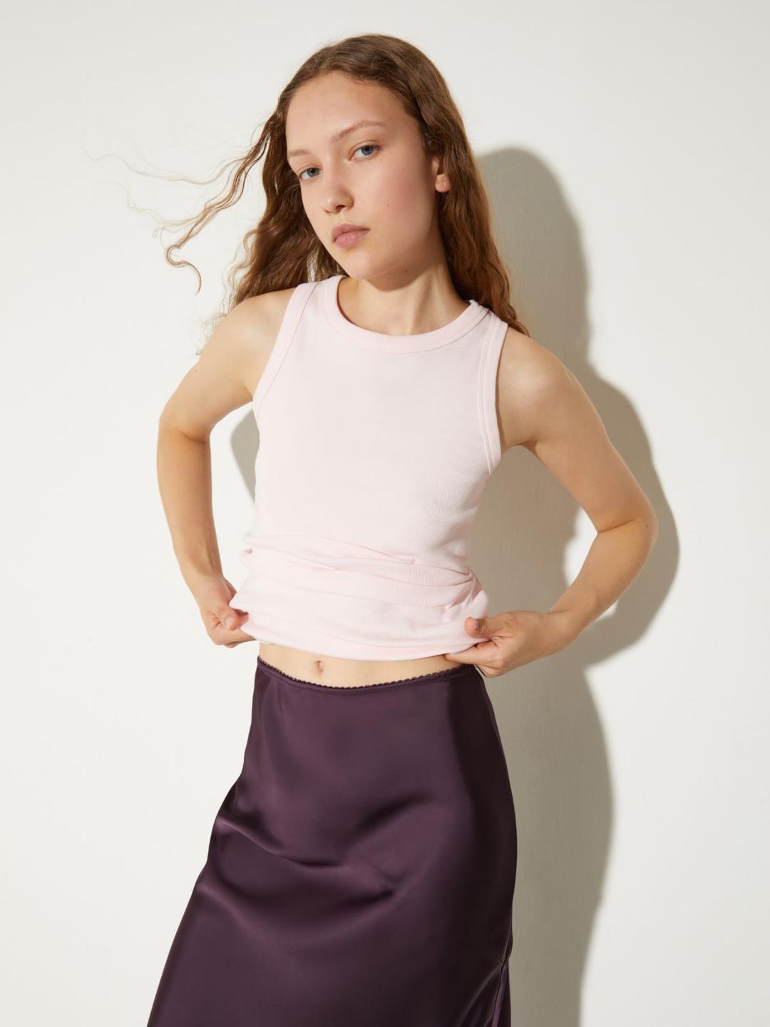 Canotta in cotone a costine | Max&Co Canotta in cotone a costine - vista alternativa - 2 | Max&Co