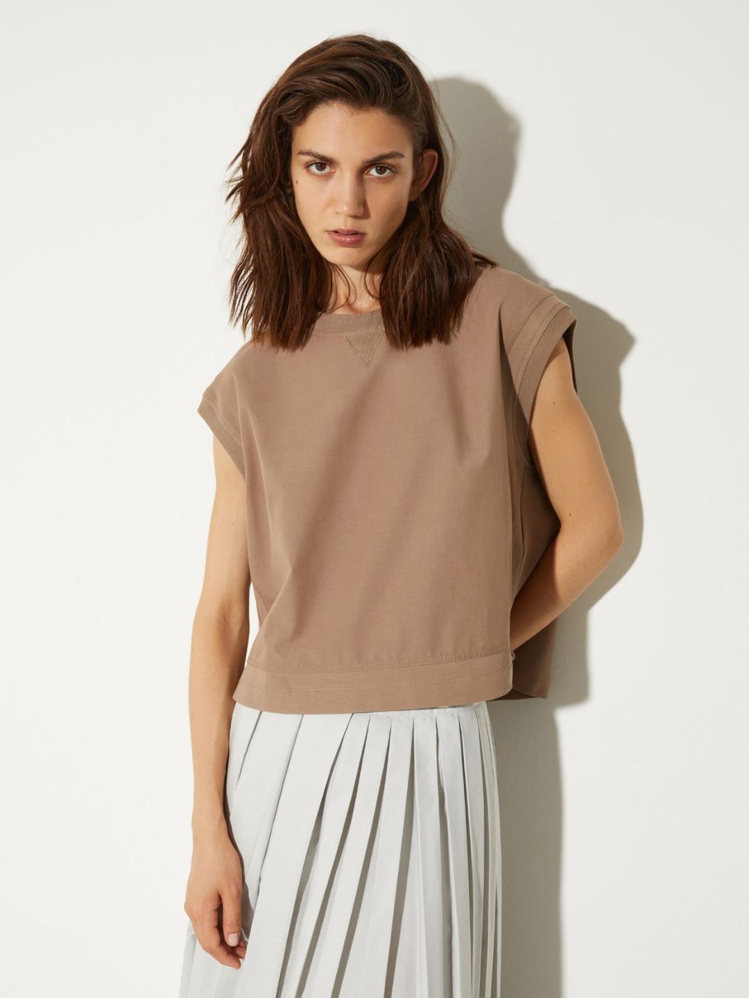 Gilet in felpa e popeline | Max&Co Gilet in felpa e popeline - vista alternativa - 4 | Max&Co