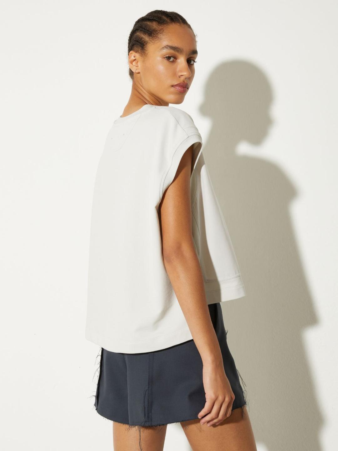 Gilet in felpa e popeline | Max&Co Gilet in felpa e popeline - vista alternativa - 1 | Max&Co