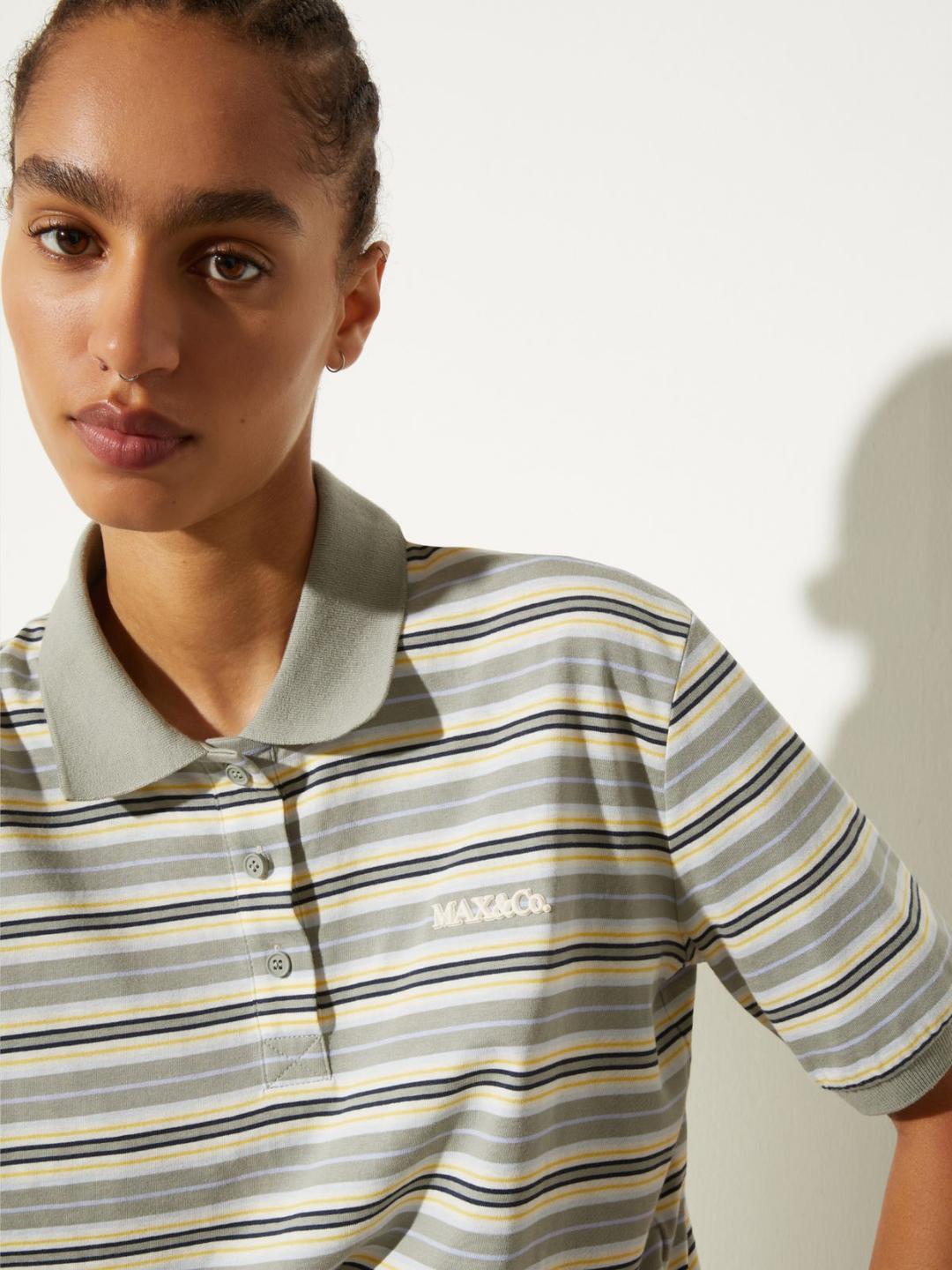 Polo in cotone a righe | Max&Co Polo in cotone a righe - vista alternativa - 9 | Max&Co