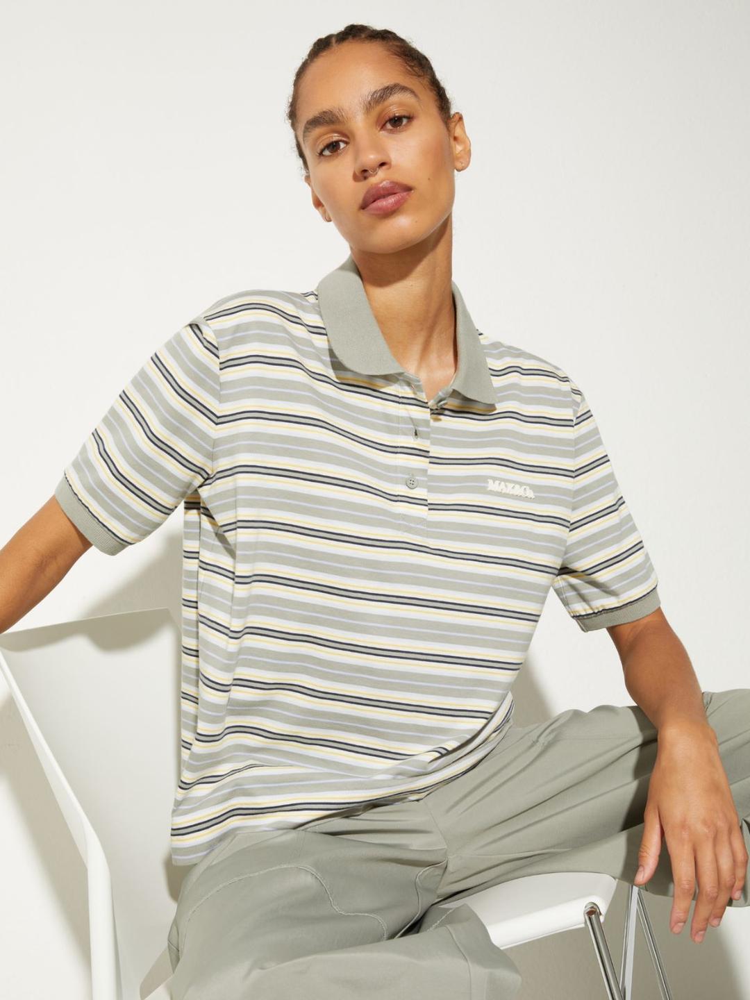 Polo in cotone a righe | Max&Co Polo in cotone a righe - vista alternativa - 9 | Max&Co