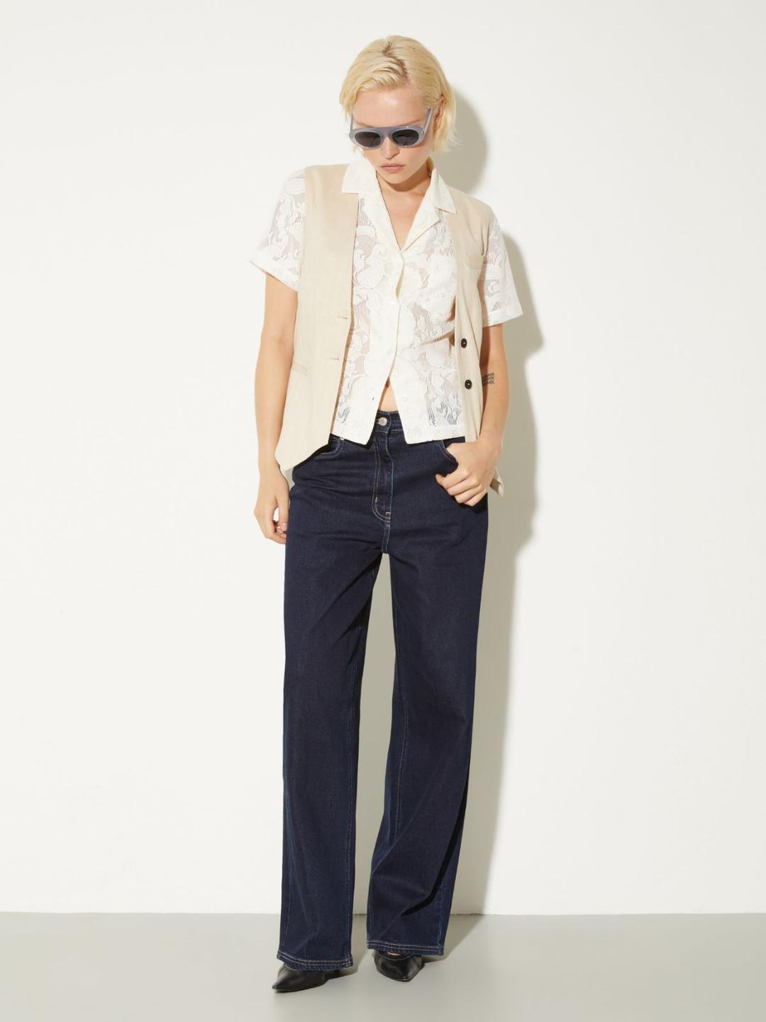 Camicia in jersey pizzo | Max&Co Camicia in jersey pizzo - vista alternativa - 4 | Max&Co