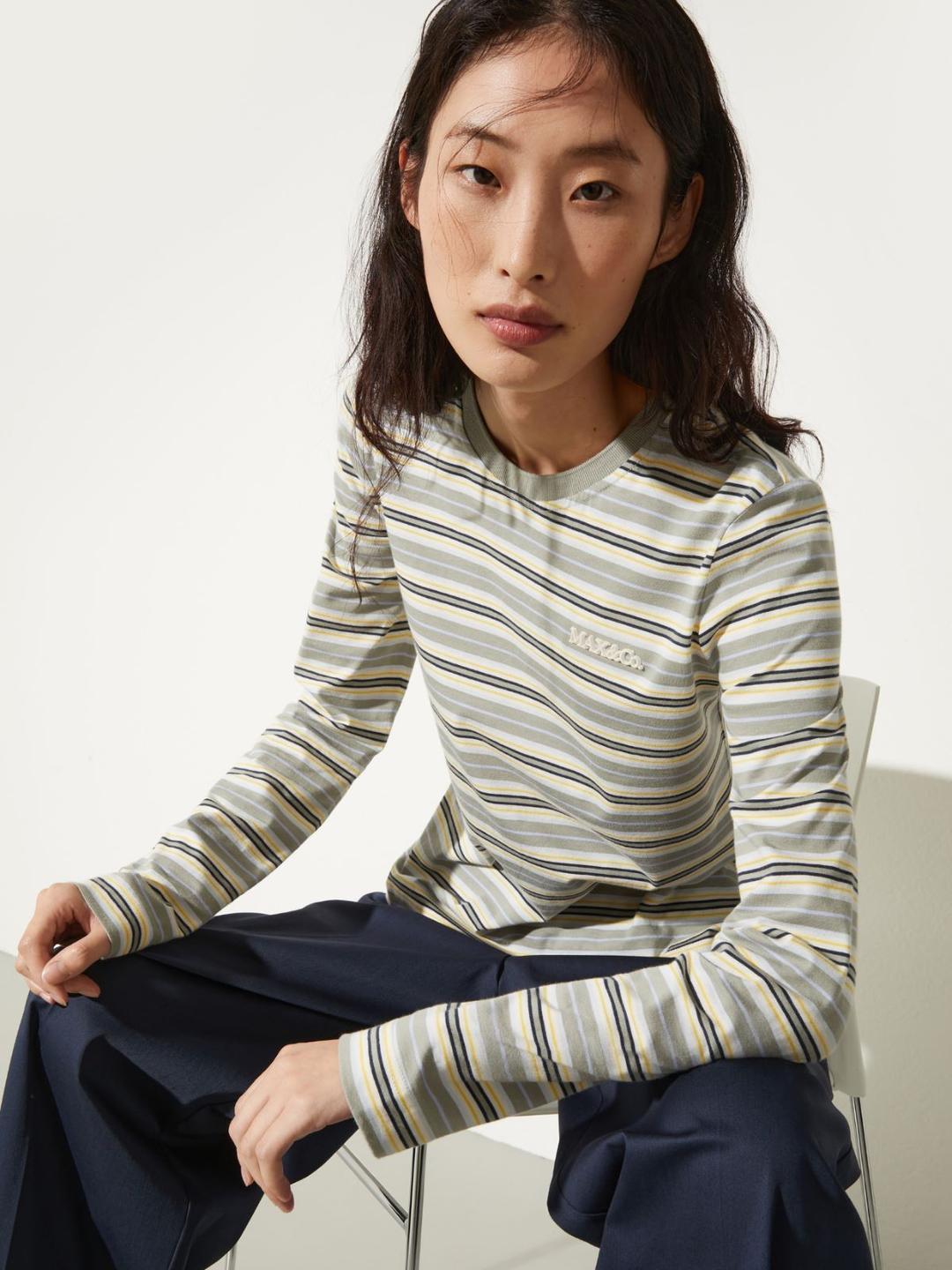 T-shirt in cotone a righe | Max&Co T-shirt in cotone a righe - vista alternativa - 26 | Max&Co