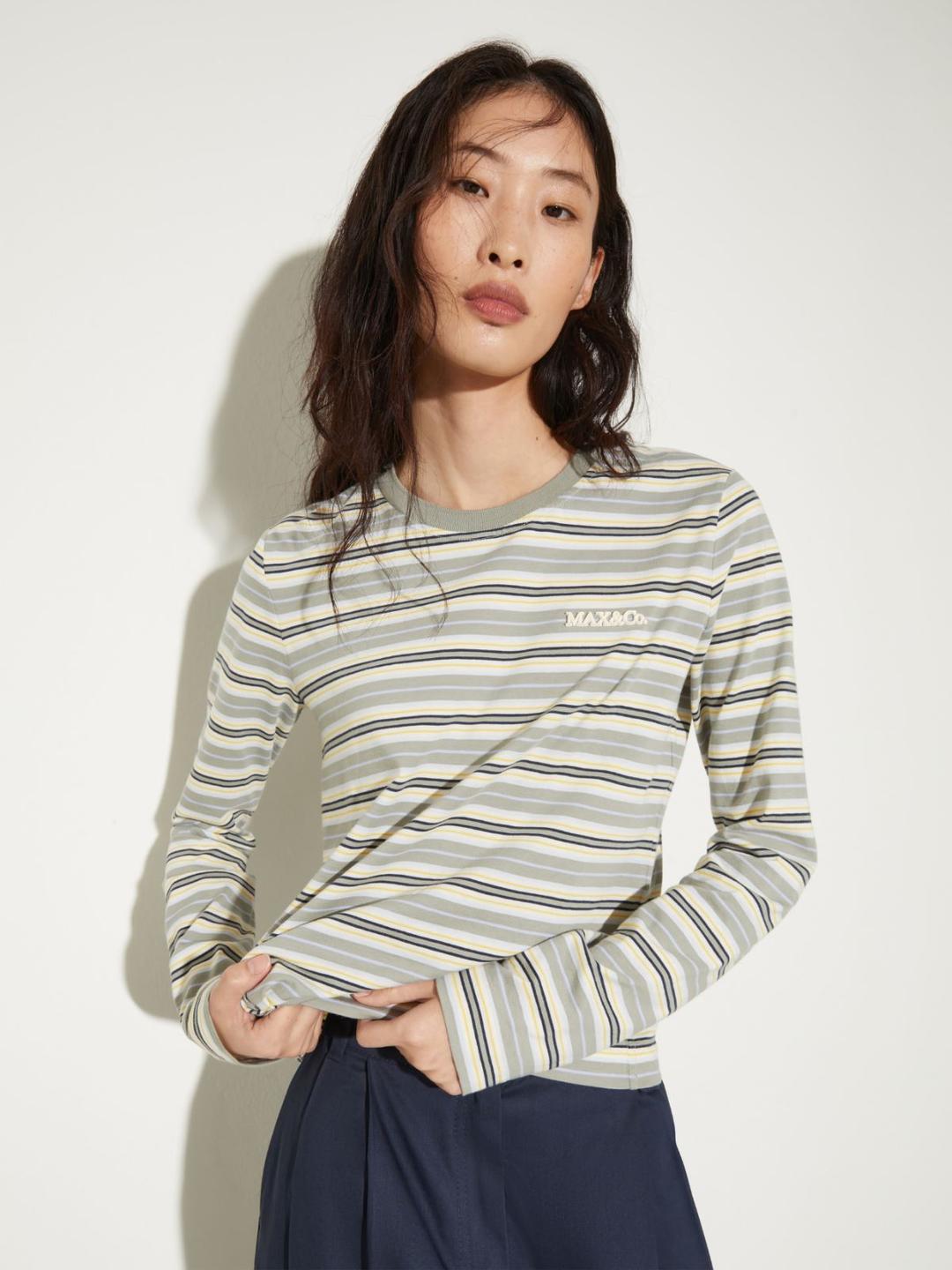 T-shirt in cotone a righe | Max&Co T-shirt in cotone a righe - vista alternativa - 26 | Max&Co
