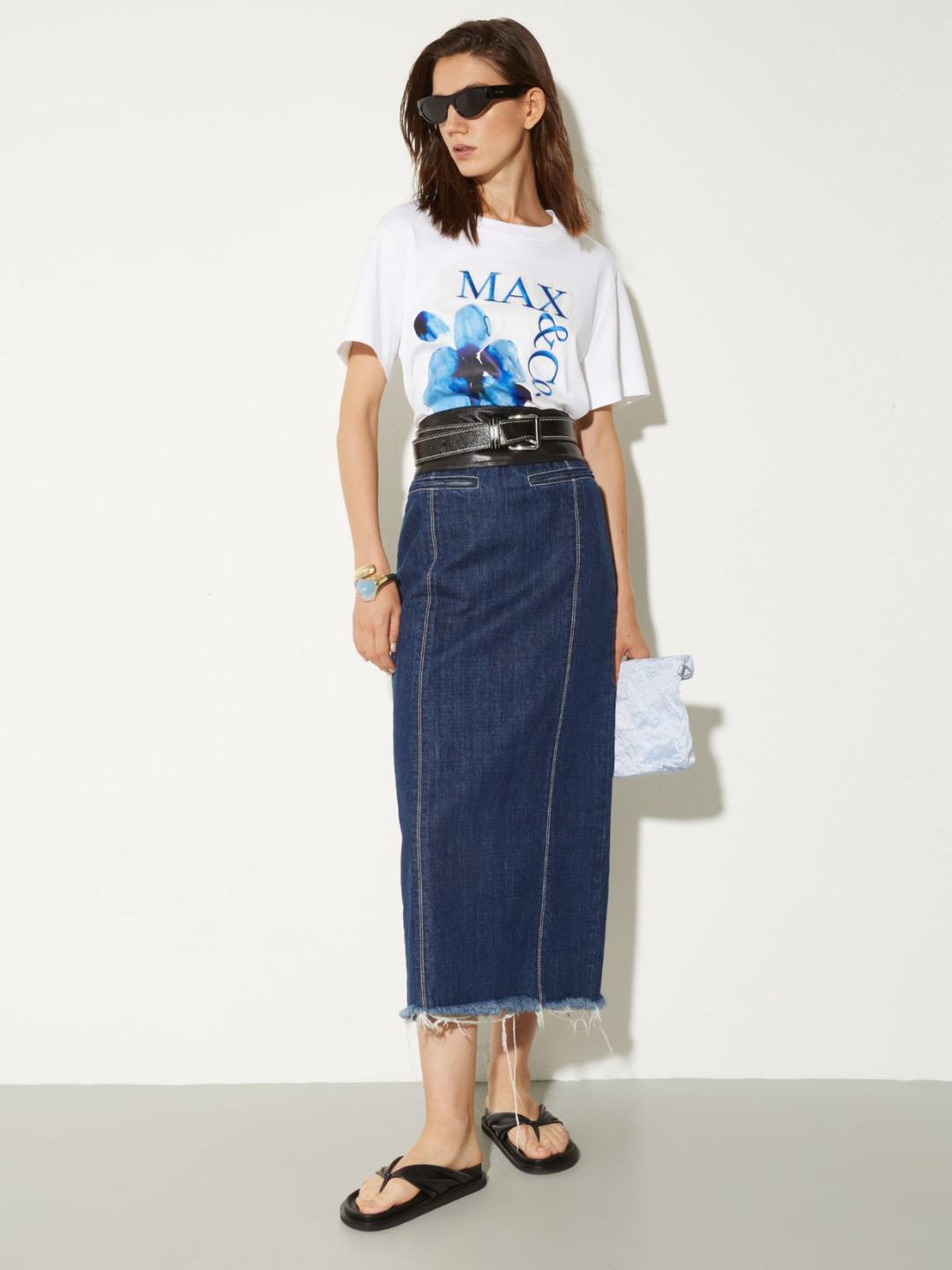 Logo T-shirt con stampa e ricamo | Max&Co Logo T-shirt con stampa e ricamo - vista alternativa - 17 | Max&Co