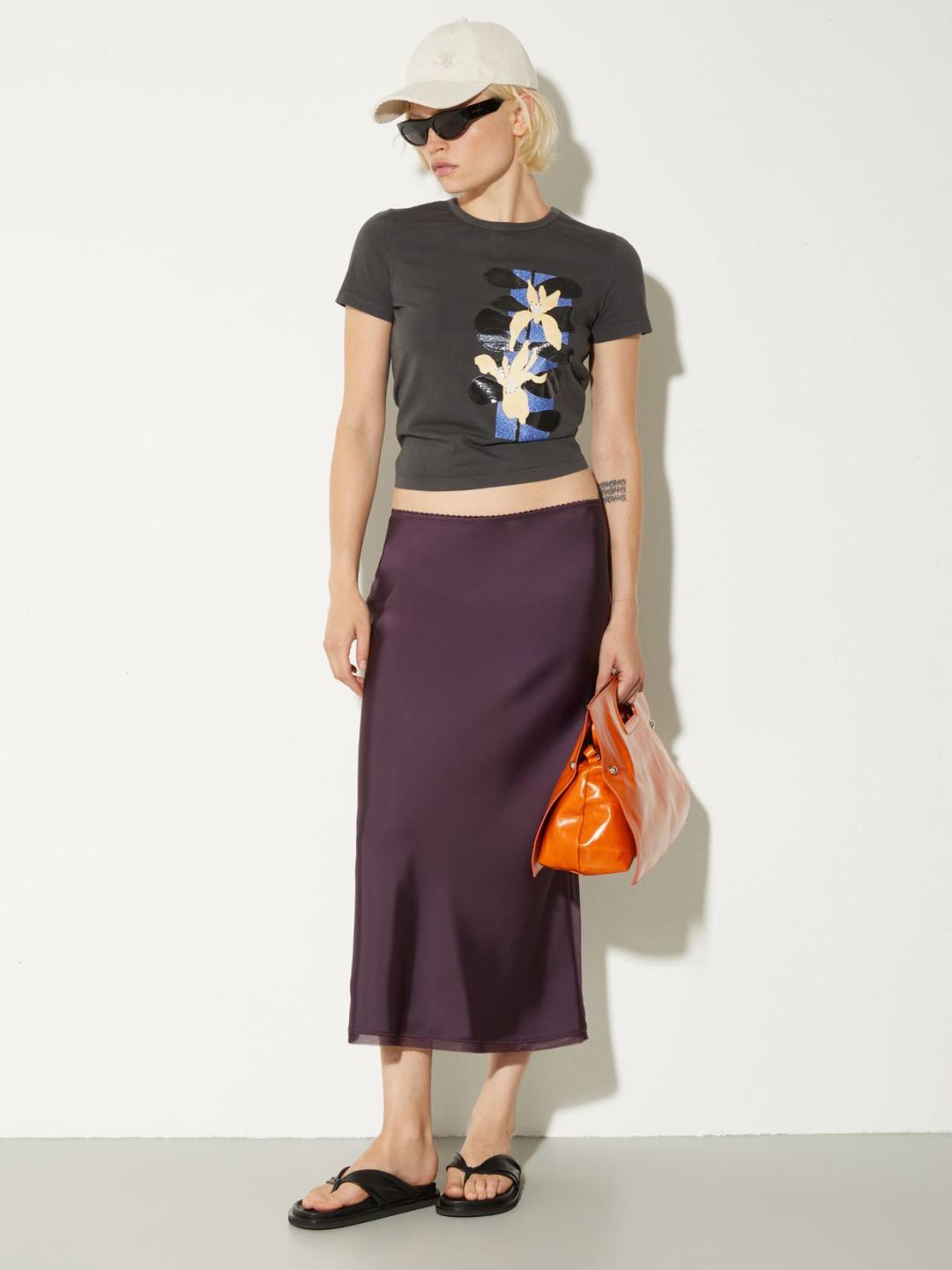 T-shirt slim con stampa floreale | Max&Co T-shirt slim con stampa floreale - vista alternativa - 3 | Max&Co