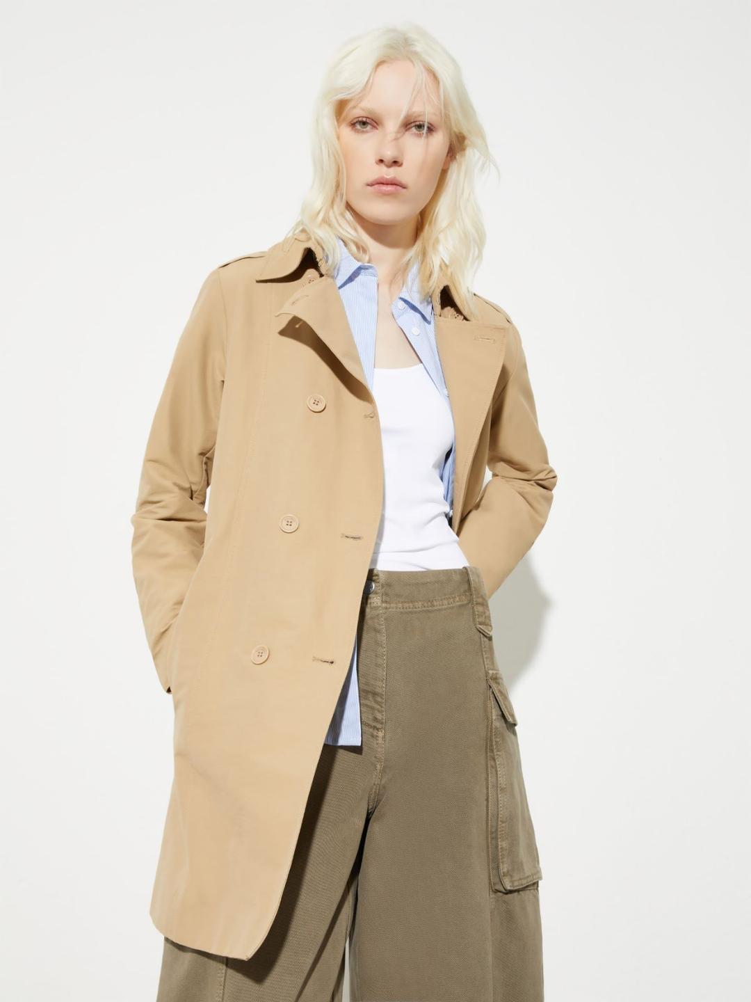 Trench doppiopetto in ottoman | Max&Co Trench doppiopetto in ottoman - vista alternativa - 36 | Max&Co