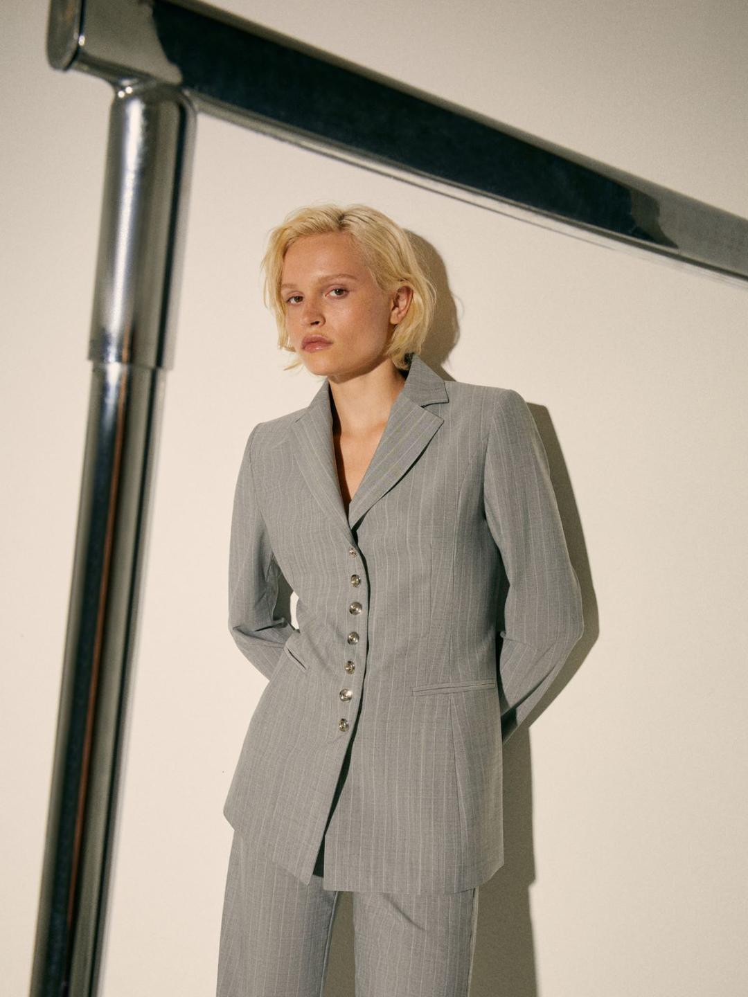 Blazer gessato Sami Miró &Co.llaboration | Max&Co Blazer gessato Sami Miró &Co.llaboration - vista alternativa - 5 | Max&Co