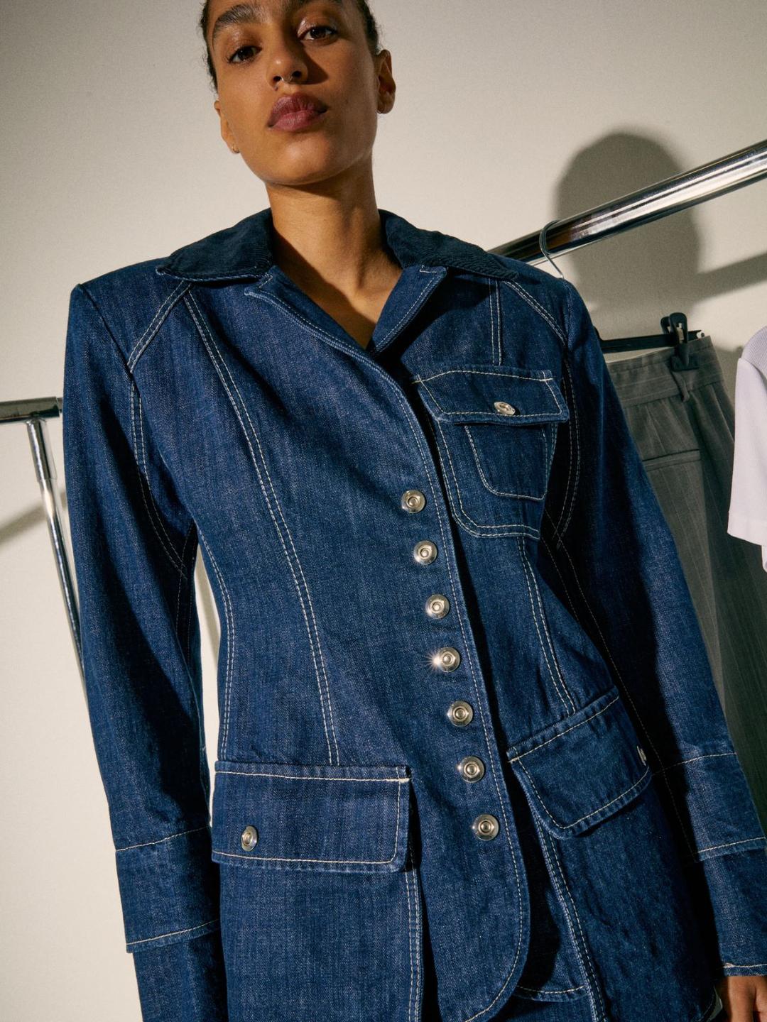 Giacca in denim Sami Miró &Co.llaboration | Max&Co Giacca in denim Sami Miró &Co.llaboration - vista alternativa - 0 | Max&Co