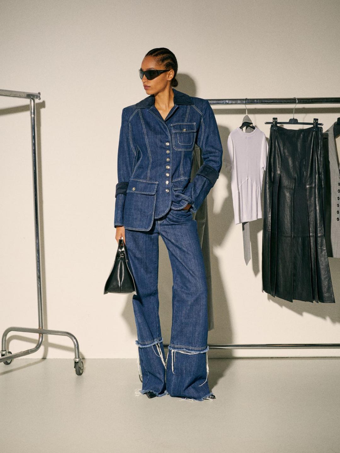 Giacca in denim Sami Miró &Co.llaboration | Max&Co Giacca in denim Sami Miró &Co.llaboration - vista alternativa - 0 | Max&Co