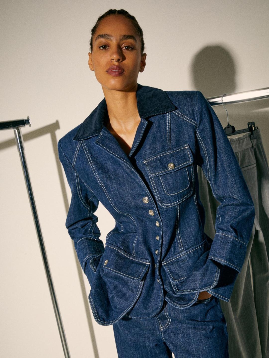 Giacca in denim Sami Miró &Co.llaboration | Max&Co Giacca in denim Sami Miró &Co.llaboration - vista alternativa - 0 | Max&Co