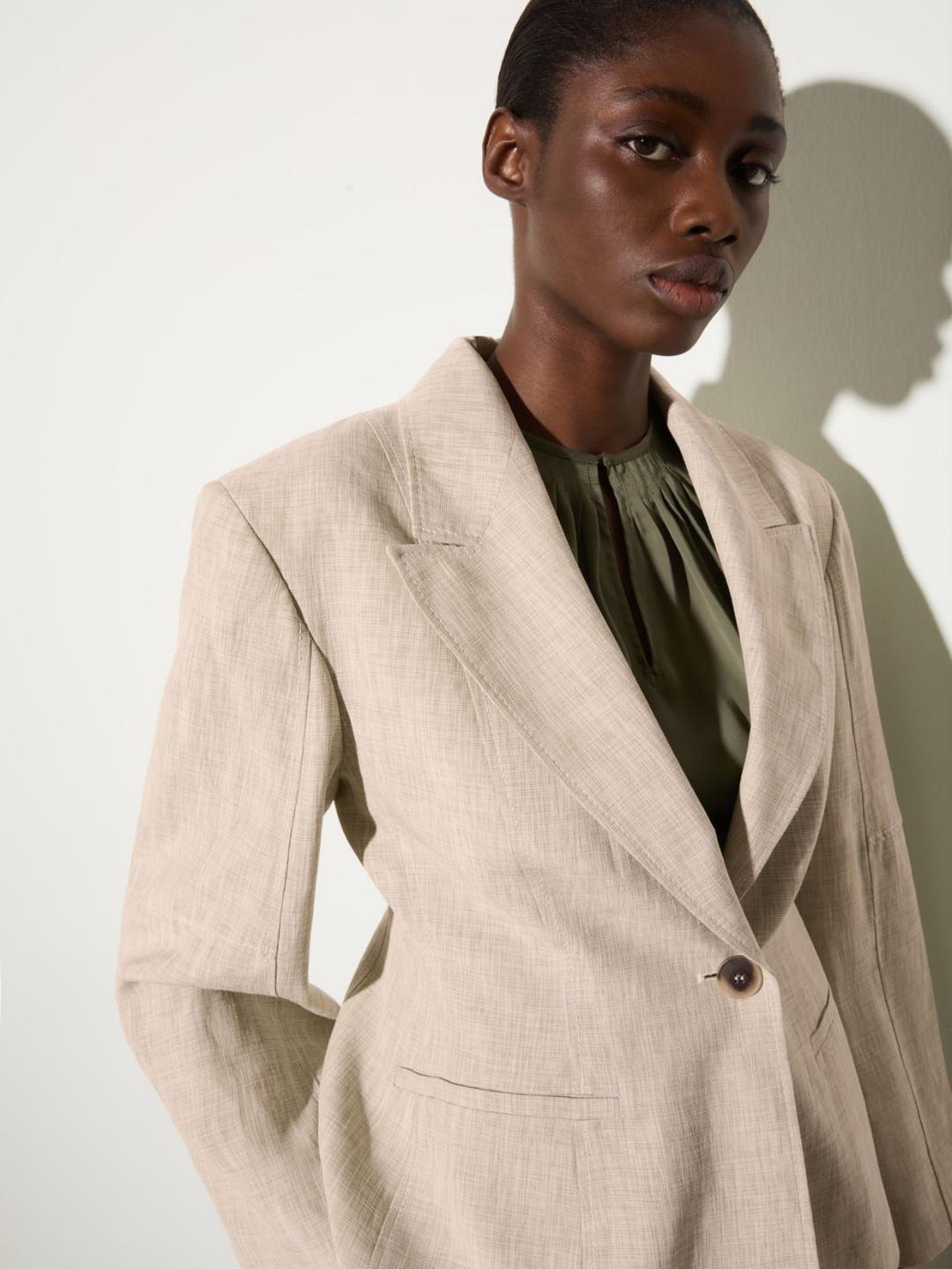 Blazer in blend di lino | Max&Co Blazer in blend di lino - vista alternativa - 4 | Max&Co