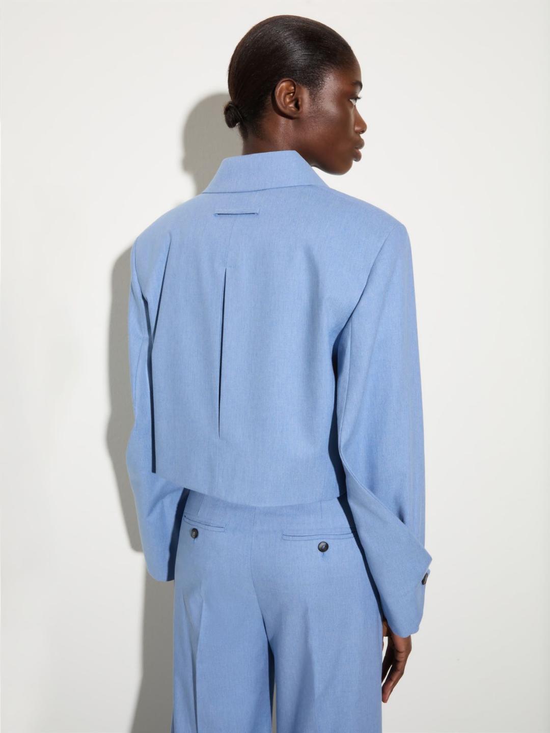 Cropped blazer in gabardine | Max&Co Cropped blazer in gabardine - vista alternativa - 18 | Max&Co