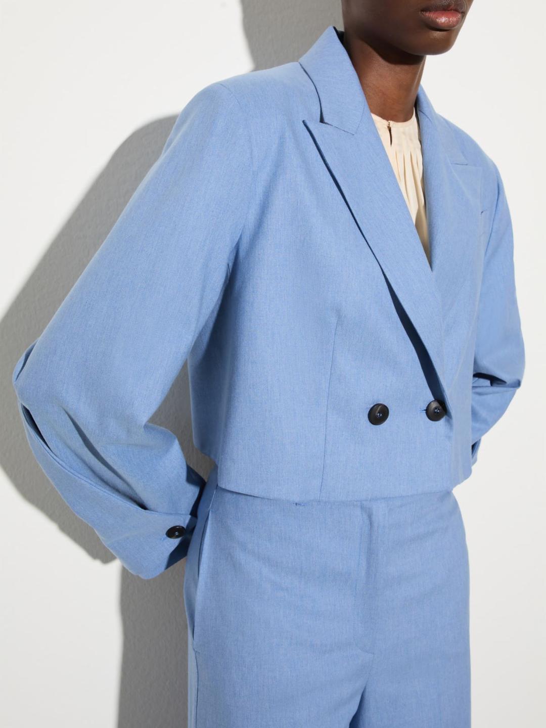 Cropped blazer in gabardine | Max&Co Cropped blazer in gabardine - vista alternativa - 18 | Max&Co