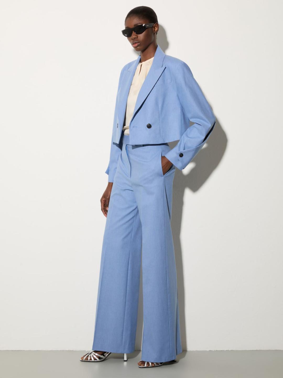 Cropped blazer in gabardine | Max&Co Cropped blazer in gabardine - vista alternativa - 18 | Max&Co