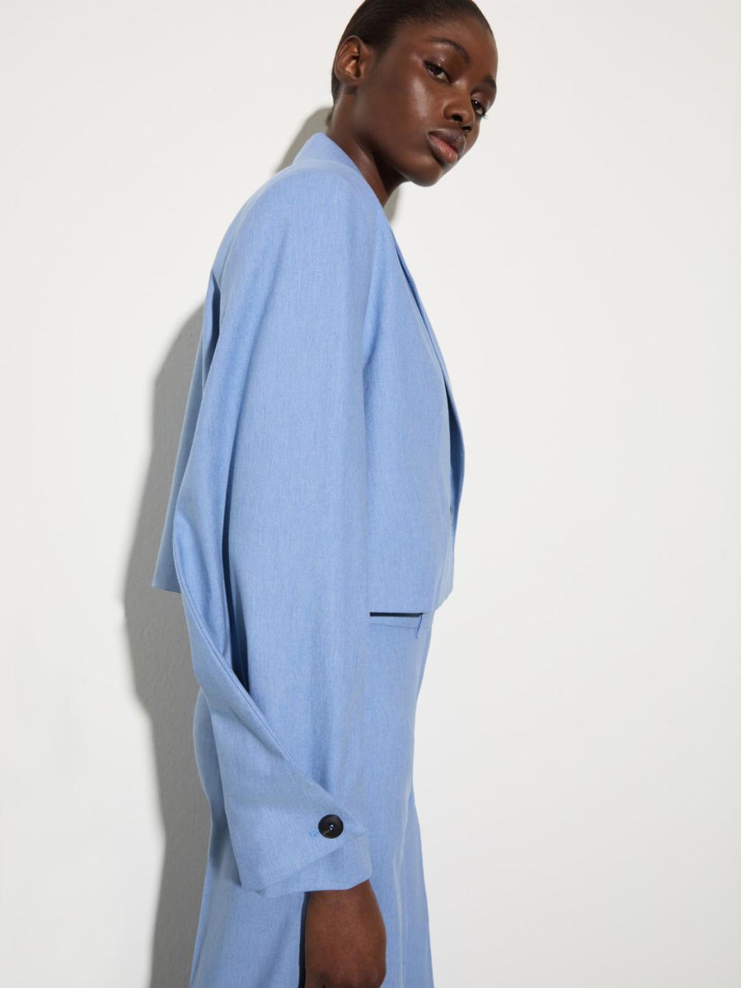 Cropped blazer in gabardine | Max&Co Cropped blazer in gabardine - vista alternativa - 18 | Max&Co