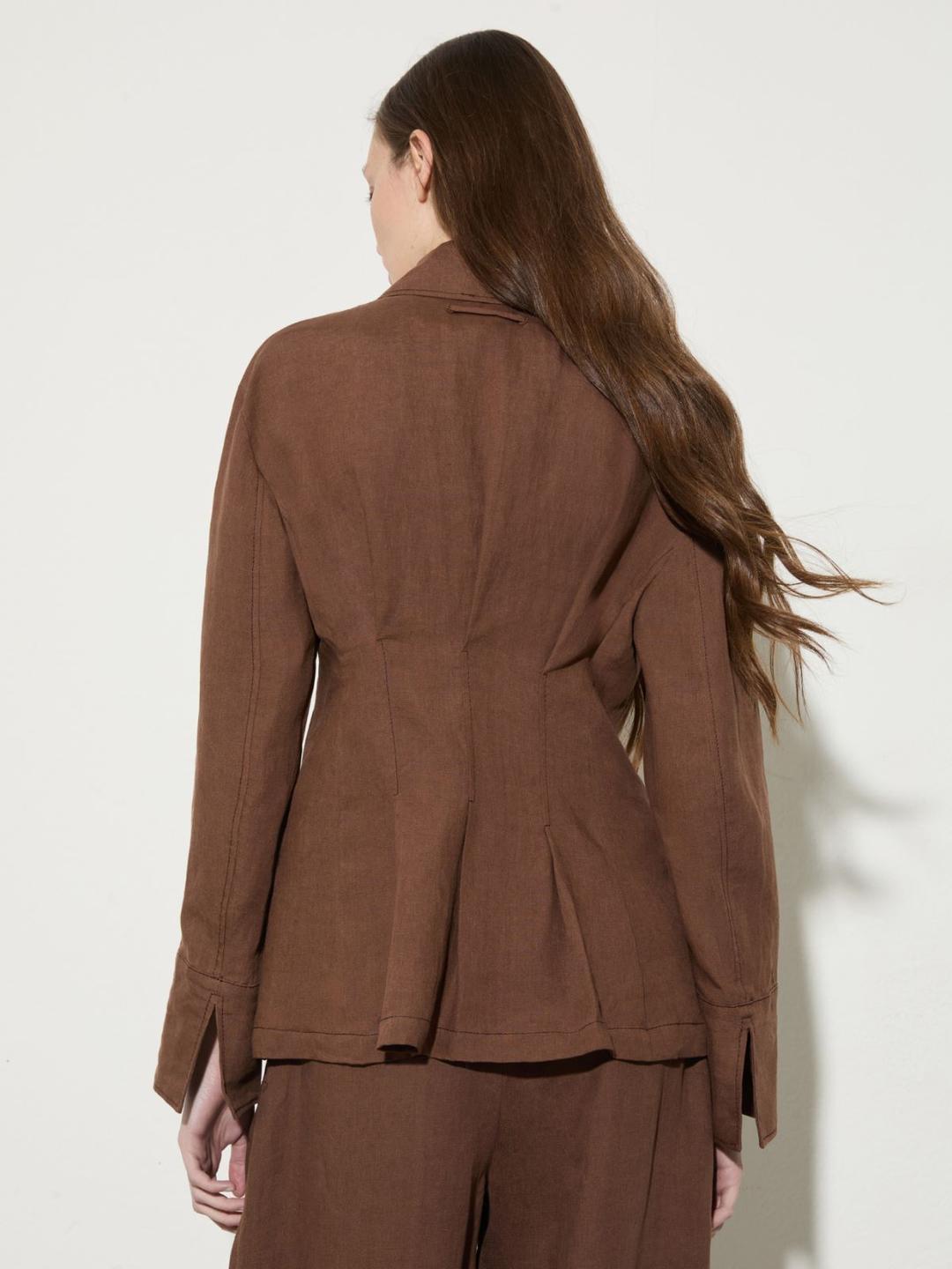 Blazer slim in puro lino | Max&Co Blazer slim in puro lino - vista alternativa - 7 | Max&Co