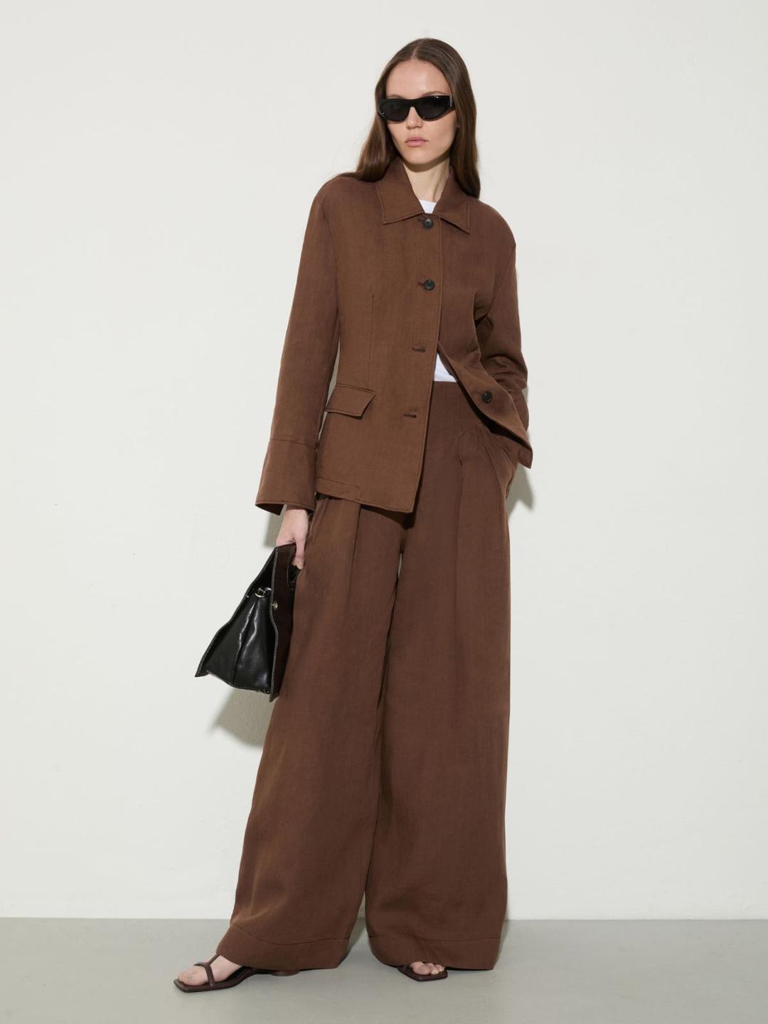 Blazer slim in puro lino | Max&Co Blazer slim in puro lino - vista alternativa - 7 | Max&Co