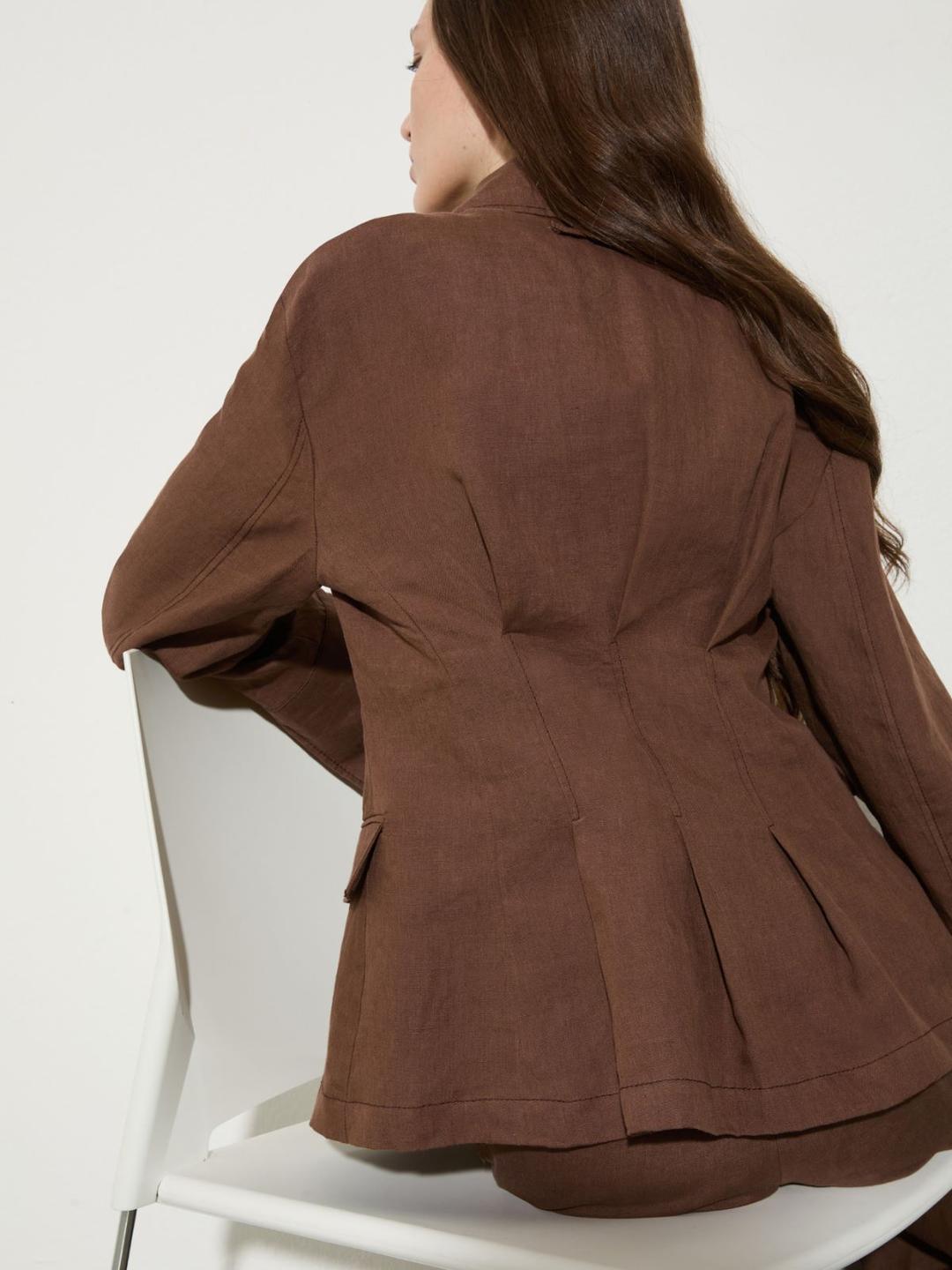 Blazer slim in puro lino | Max&Co Blazer slim in puro lino - vista alternativa - 7 | Max&Co