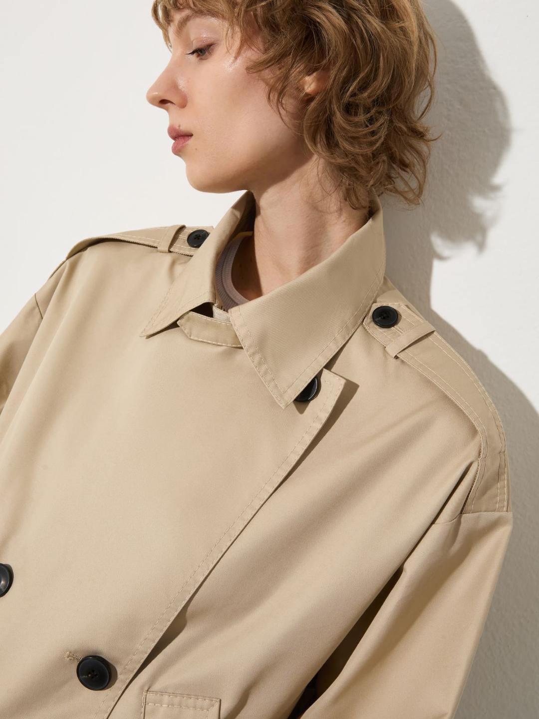 Cropped trench in gabardine | Max&Co Cropped trench in gabardine - vista alternativa - 13 | Max&Co
