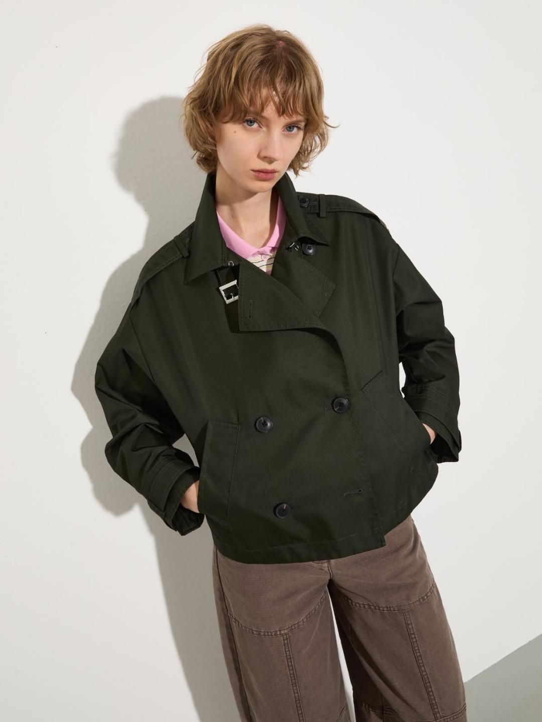 Cropped trench in gabardine | Max&Co Cropped trench in gabardine - vista alternativa - 27 | Max&Co