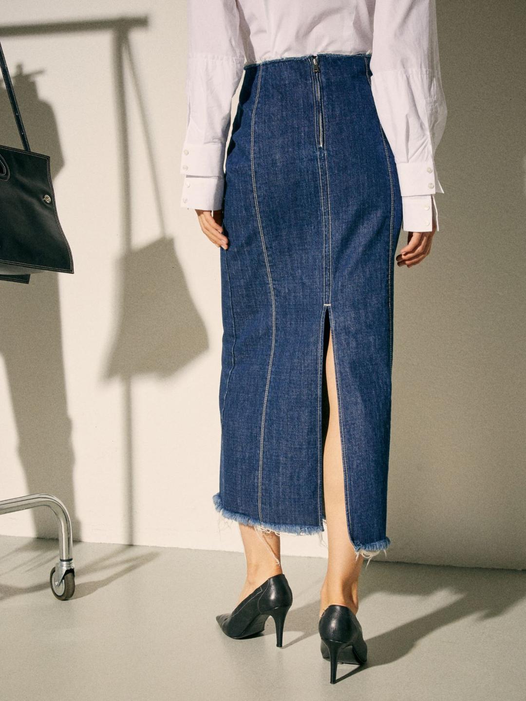 Gonna in denim Sami Miró &Co.llaboration | Max&Co Gonna in denim Sami Miró &Co.llaboration - vista alternativa - 7 | Max&Co