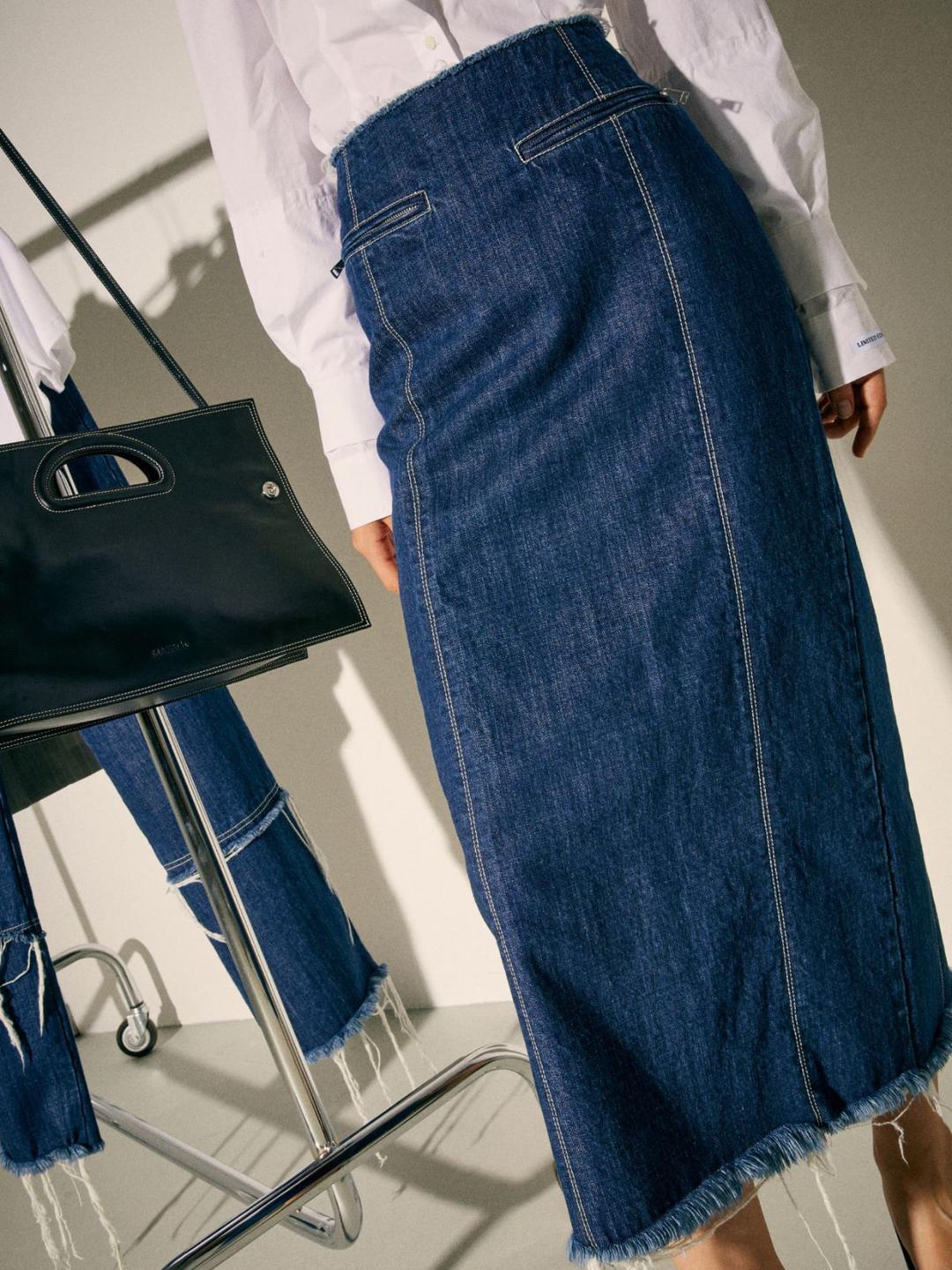 Gonna in denim Sami Miró &Co.llaboration | Max&Co Gonna in denim Sami Miró &Co.llaboration - vista alternativa - 7 | Max&Co